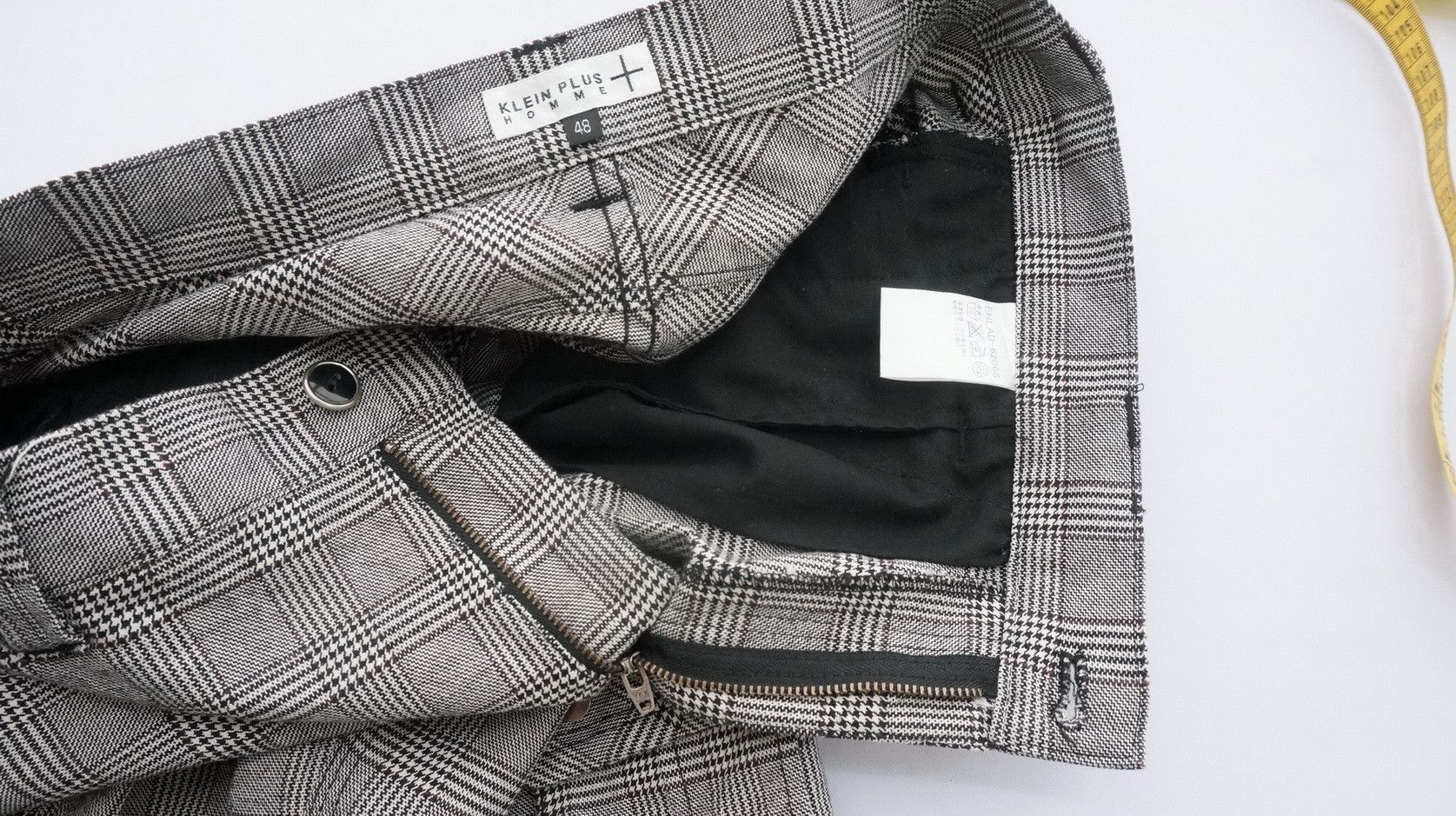 Japanese Brand KLEIN PLUS HOMME Glen Slim Skinny Fit Pants Size US 31 - 10 Thumbnail