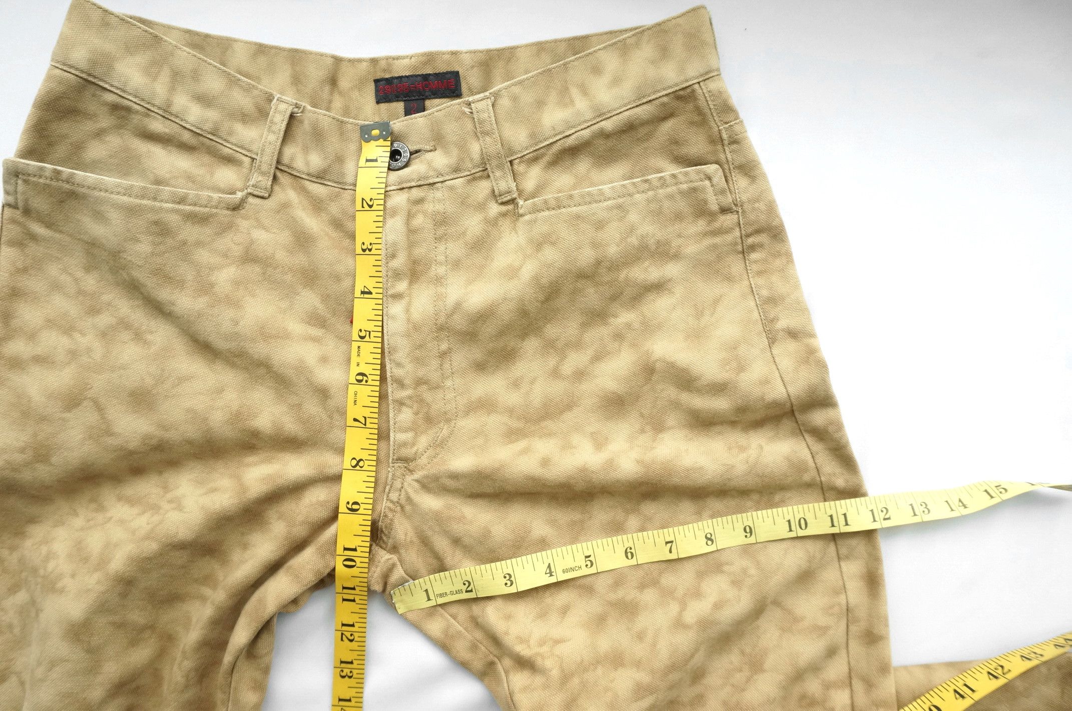 291295=Homme 💥291295 HOMME Smoke wash Slim Lightweight Shortrise Denim Size US 30 / EU 46 - 13 Thumbnail