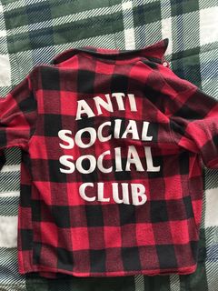 Anti Social Social Club ASSC Red Flannel | Grailed