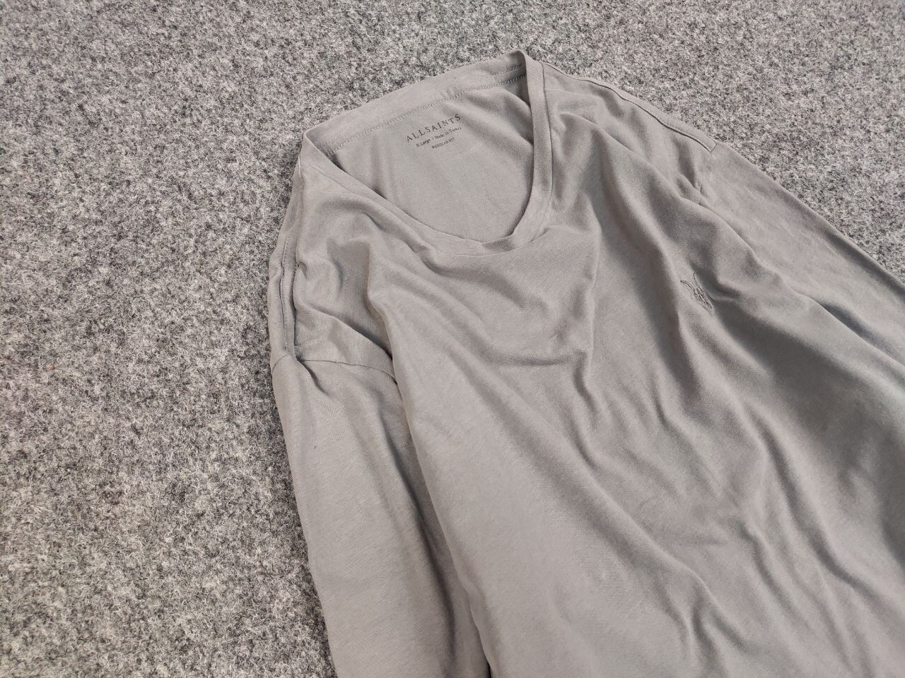 Allsaints Allsaints Brace ls crew Blanc Gray Mens long sleeve Size US L / EU 52-54 / 3 - 7 Thumbnail
