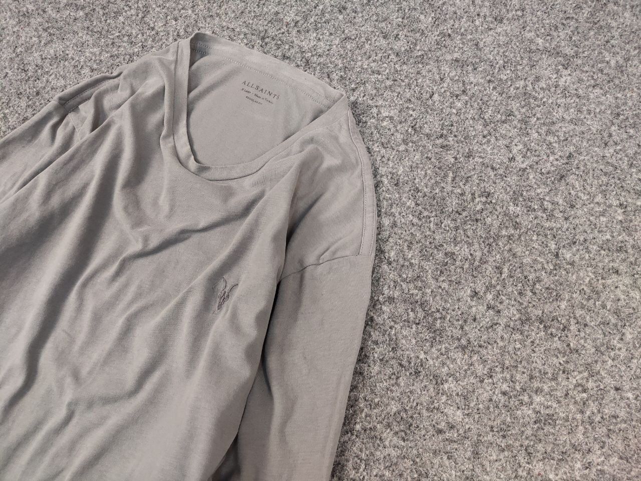 Allsaints Allsaints Brace ls crew Blanc Gray Mens long sleeve Size US L / EU 52-54 / 3 - 4 Thumbnail