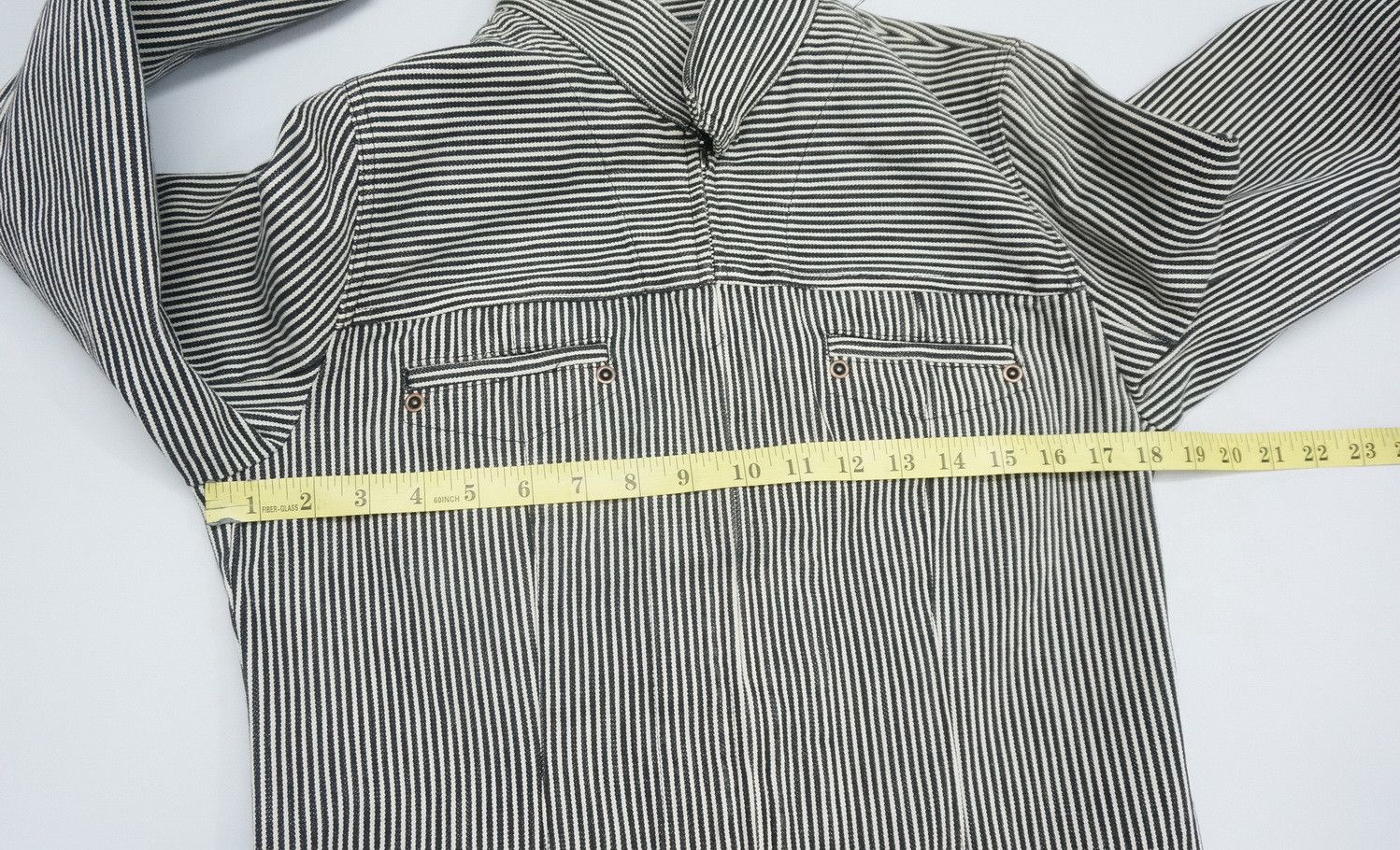 Japanese Brand Japan ANNE VALELEE Hickory Women's Denim Jack Size XS / US 0-2 / IT 36-38 - 10 Thumbnail