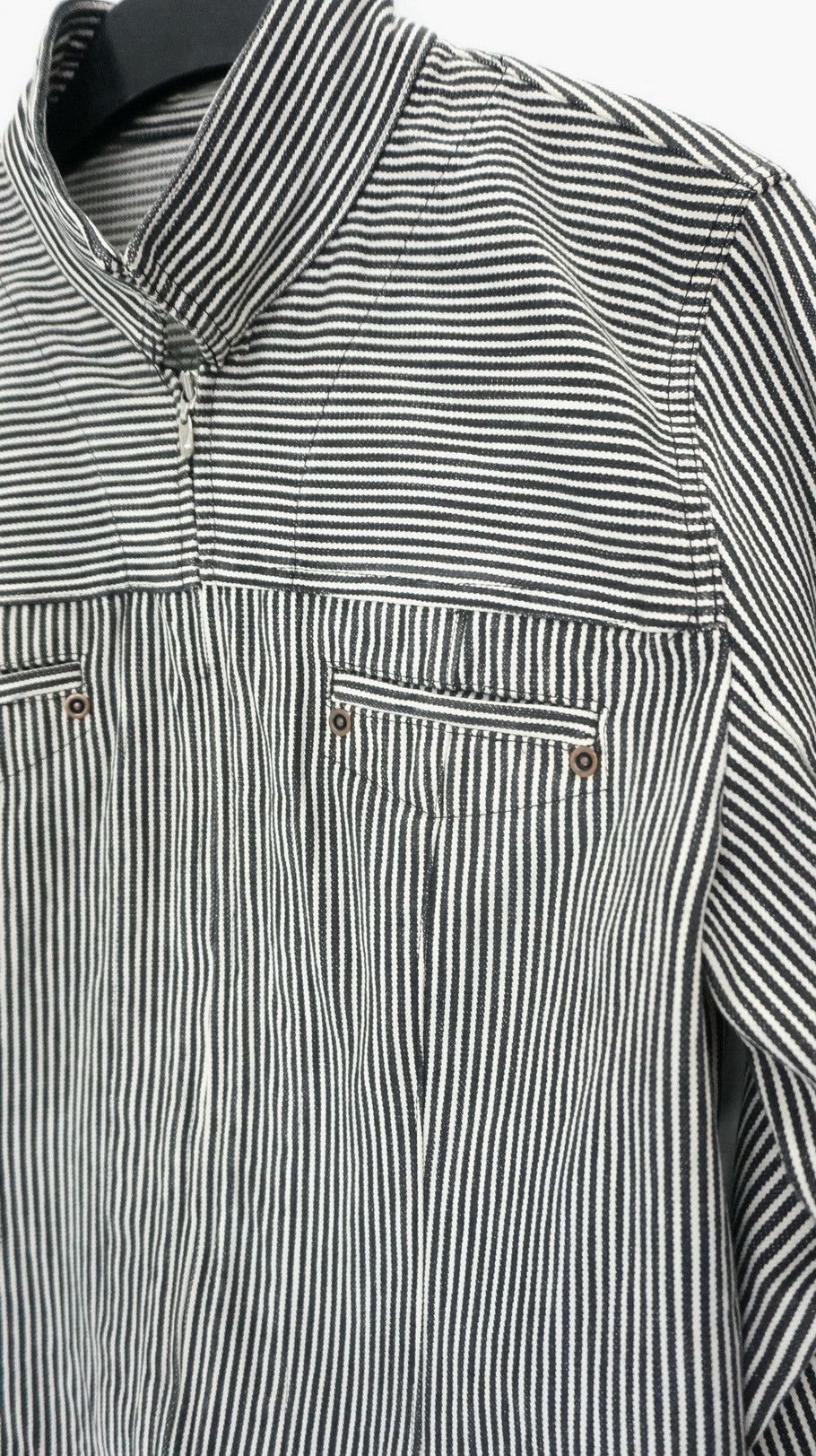 Japanese Brand Japan ANNE VALELEE Hickory Women's Denim Jack Size XS / US 0-2 / IT 36-38 - 3 Thumbnail