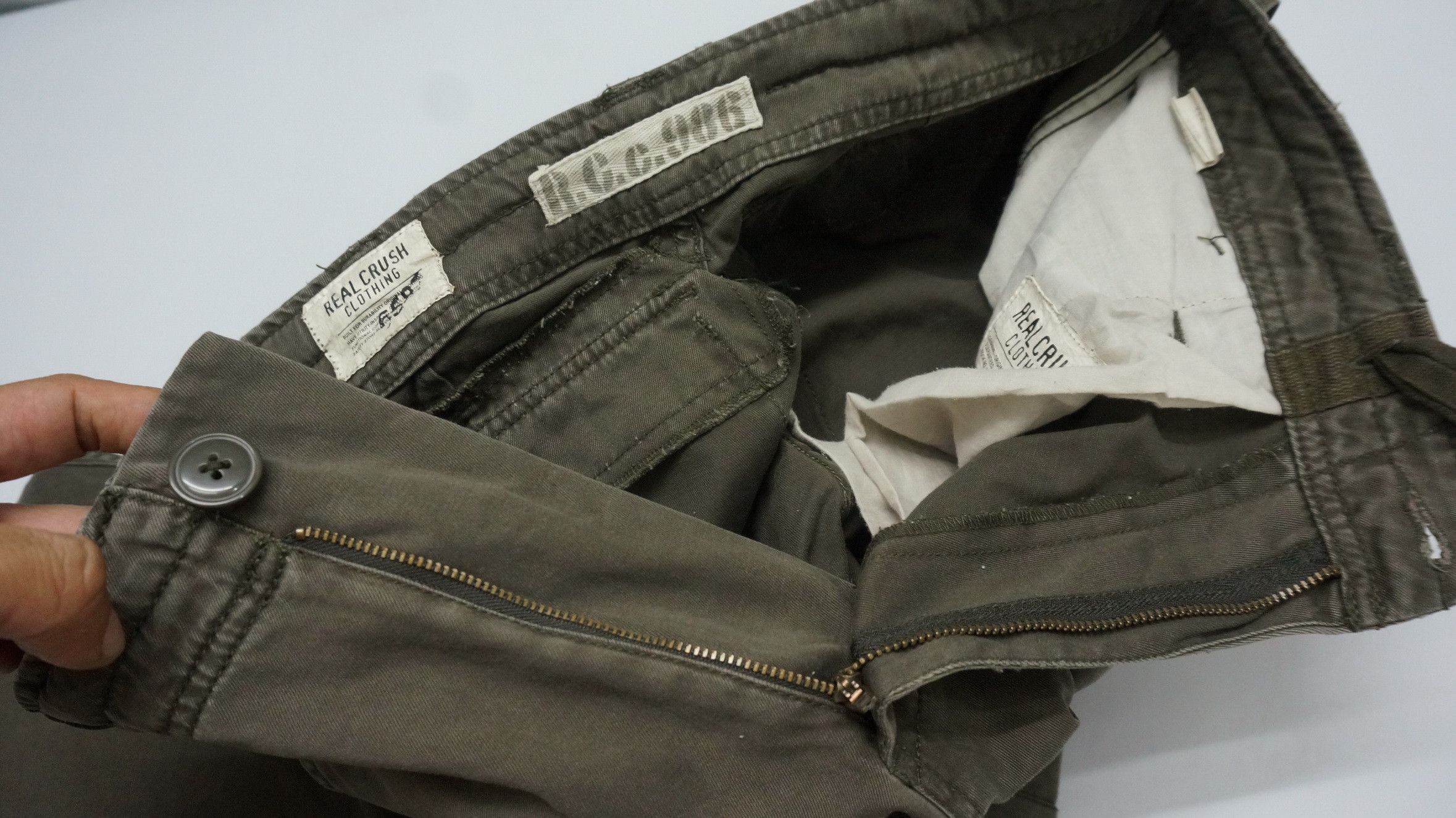 Japanese Brand 🔥REAL CRUSH CLOTHING 8 Pockets Tactical Worn Cargo Pants Size US 30 / EU 46 - 19 Thumbnail