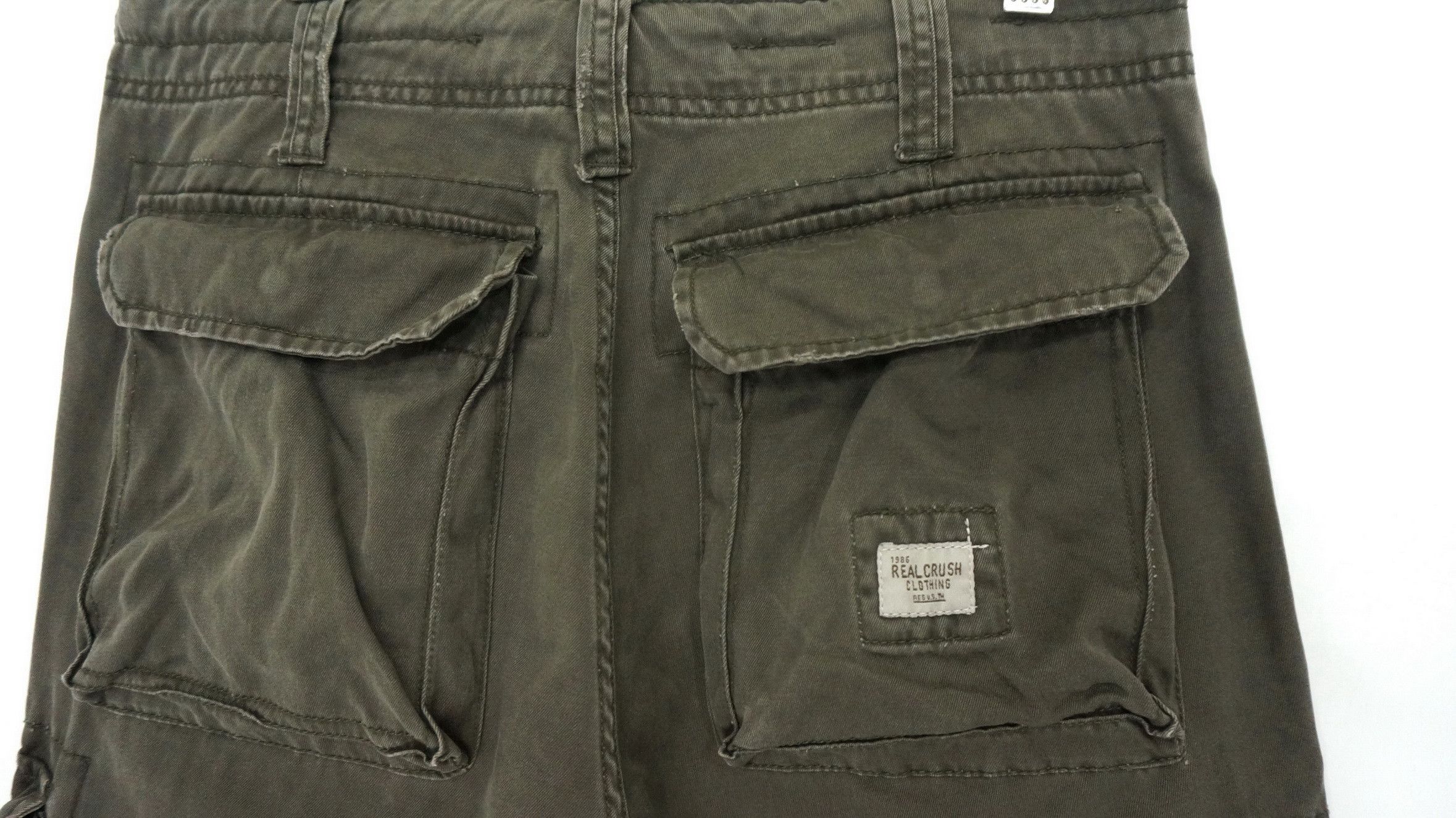Japanese Brand 🔥REAL CRUSH CLOTHING 8 Pockets Tactical Worn Cargo Pants Size US 30 / EU 46 - 9 Thumbnail