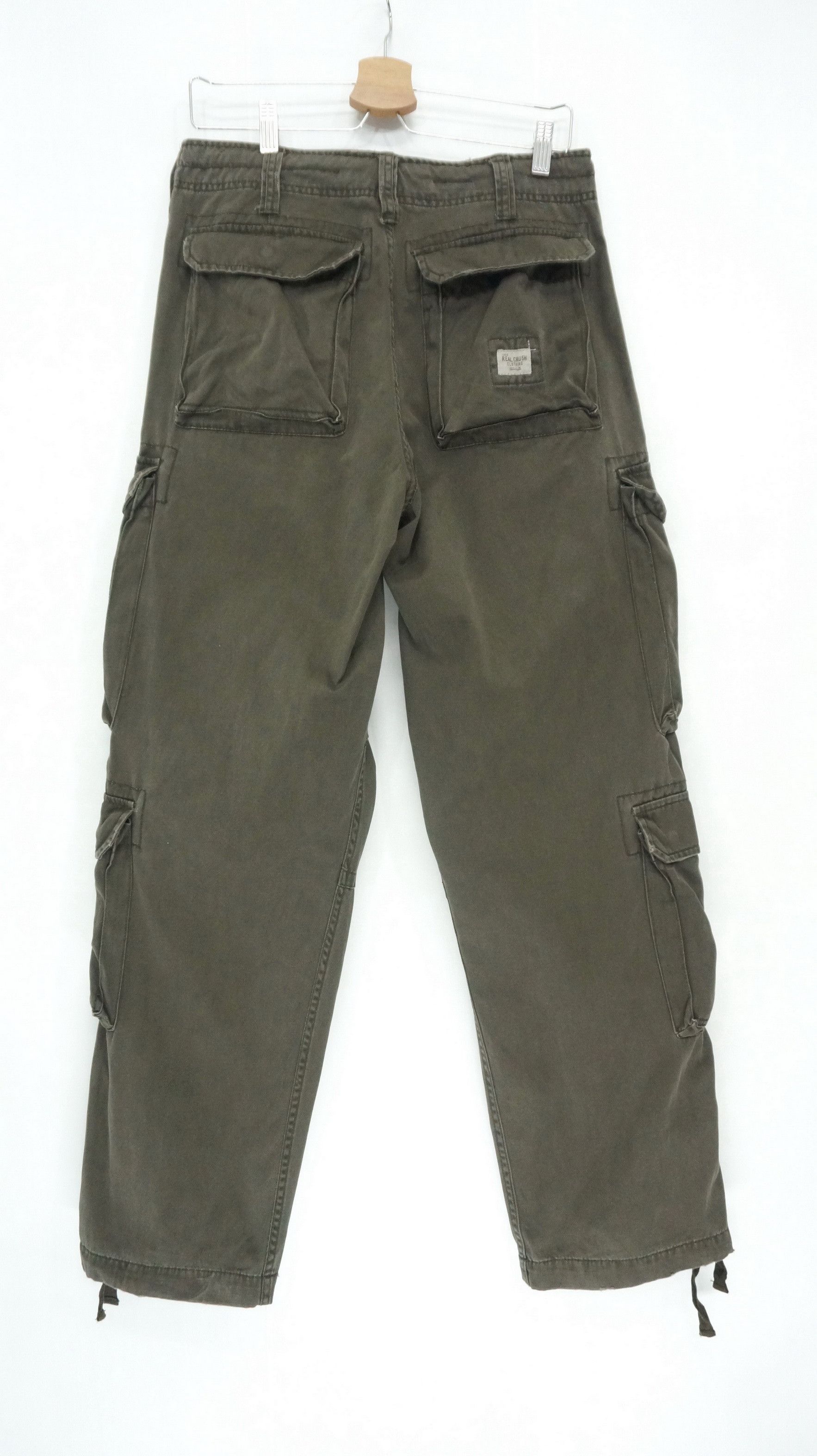 Japanese Brand 🔥REAL CRUSH CLOTHING 8 Pockets Tactical Worn Cargo Pants Size US 30 / EU 46 - 2 Thumbnail