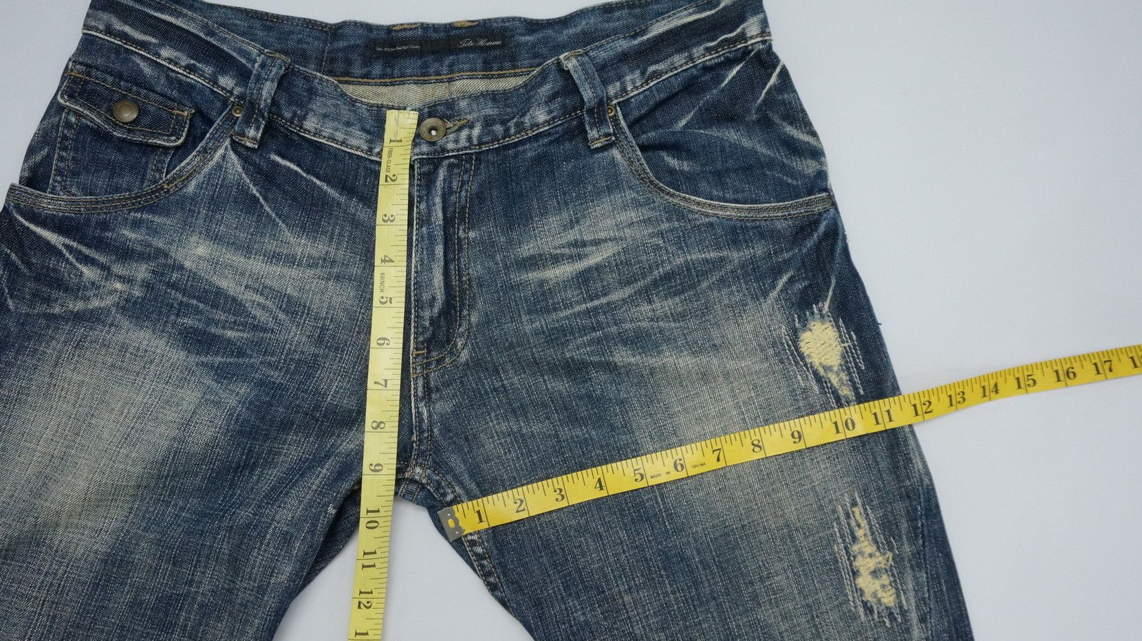 Issey Miyake 🔥TETE HOMME Twisted Seam Flared Lowrise Jeans Size US 33 - 16 Thumbnail