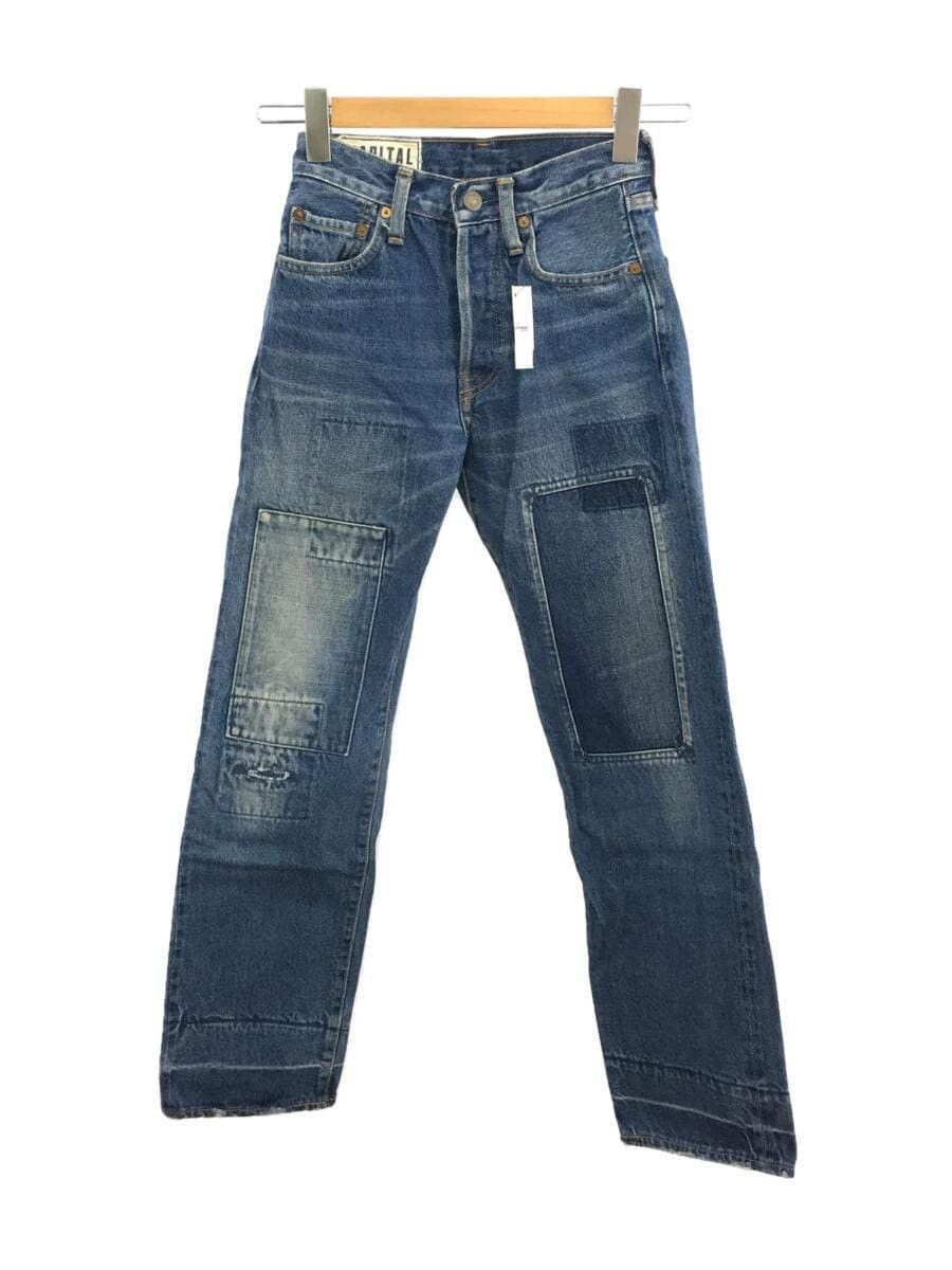 image of Kapital Patchwork Denim in Blue, Women's (Size 24)