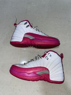 AIR JORDAN 12 RETRO GG (GS) VIVID PINK  SIZE 7 PREOWNED