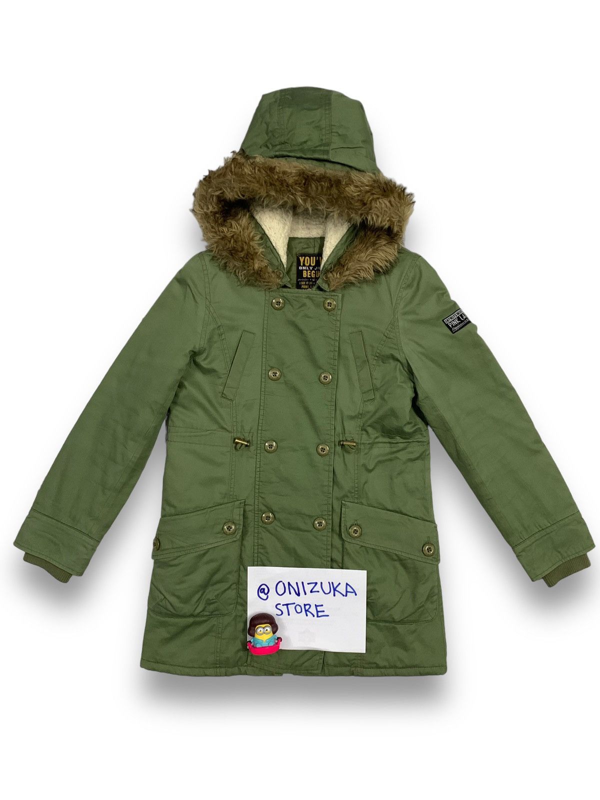 If Six Was Nine Japanese Brand Faux Fur Hooded Bondage Punk Parka Jacket Size US S / EU 44-46 / 1 - 3 Thumbnail