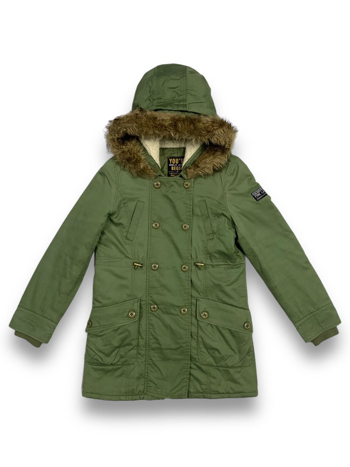 If Six Was Nine Japanese Brand Faux Fur Hooded Bondage Punk Parka Jacket Size US S / EU 44-46 / 1 - 1 Thumbnail