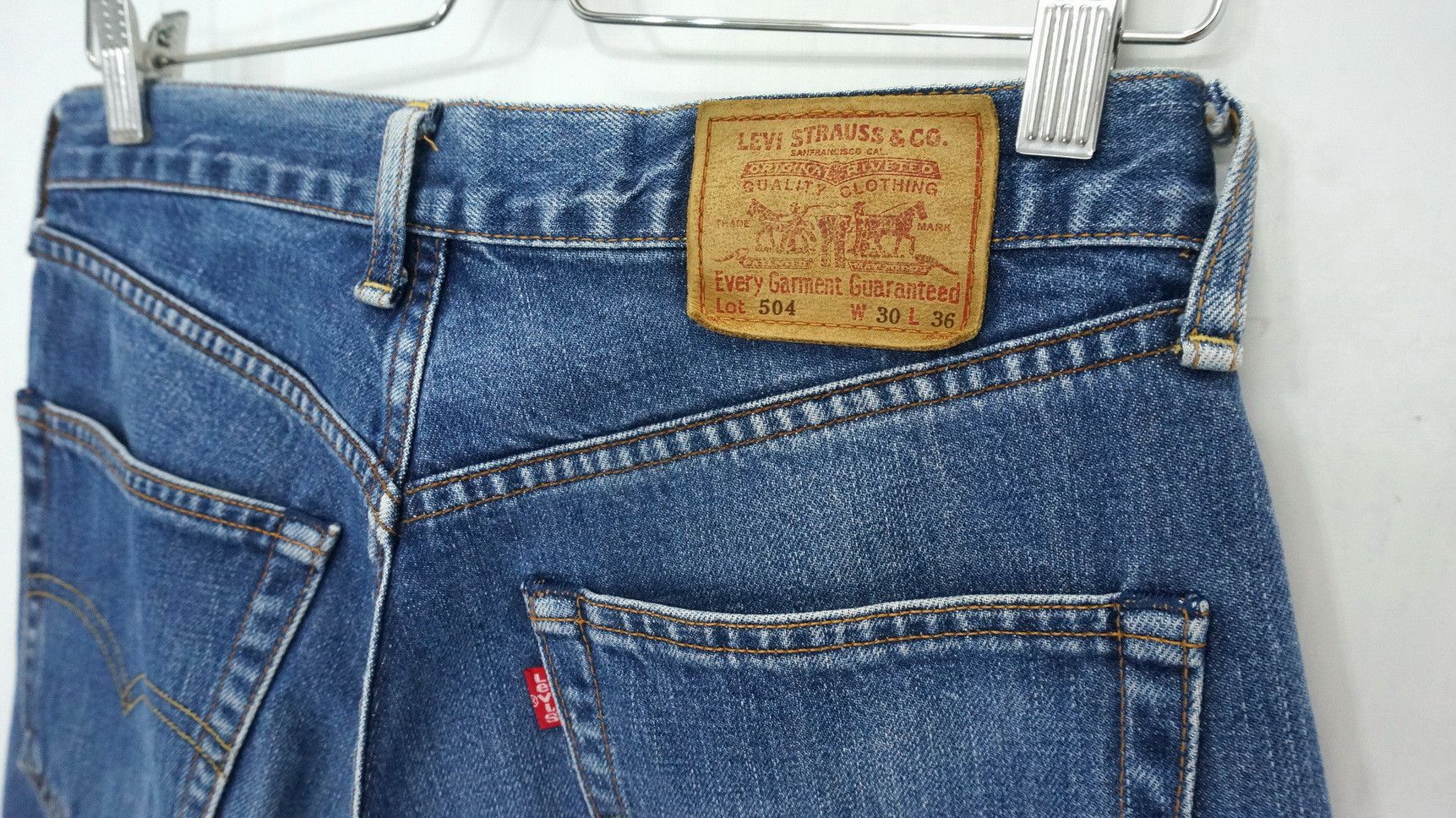 Levi's Levi's 504 Japan Vintage 90s Midwash Jeans LF13 Size US 29 - 11 Thumbnail