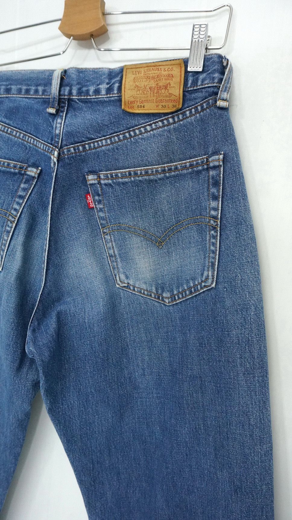 Levi's Levi's 504 Japan Vintage 90s Midwash Jeans LF13 Size US 29 - 10 Thumbnail
