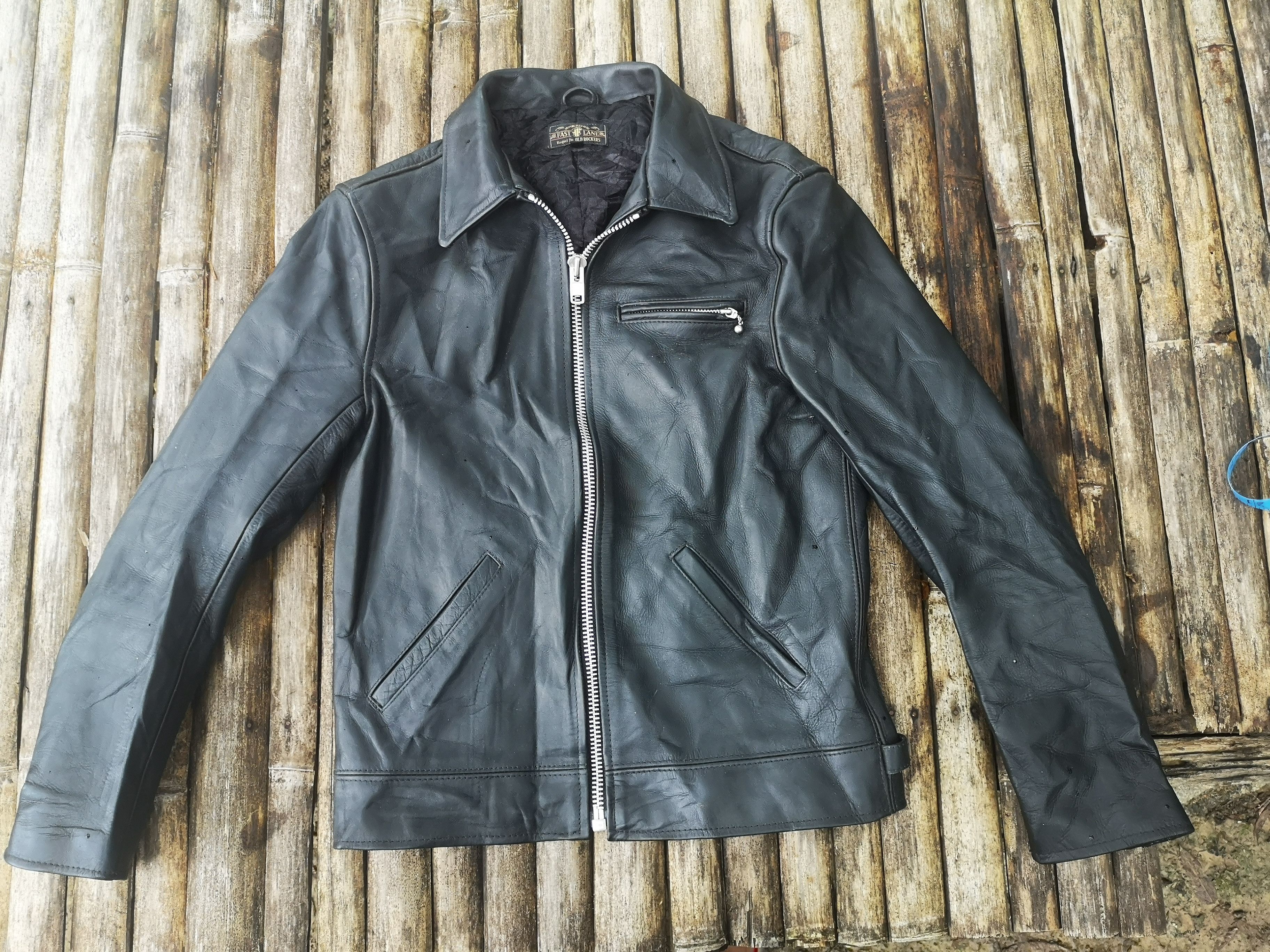 Japanese Brand Fast Lane Motorcycle Gear Leather Jacket Size US M / EU 48-50 / 2 - 3 Thumbnail