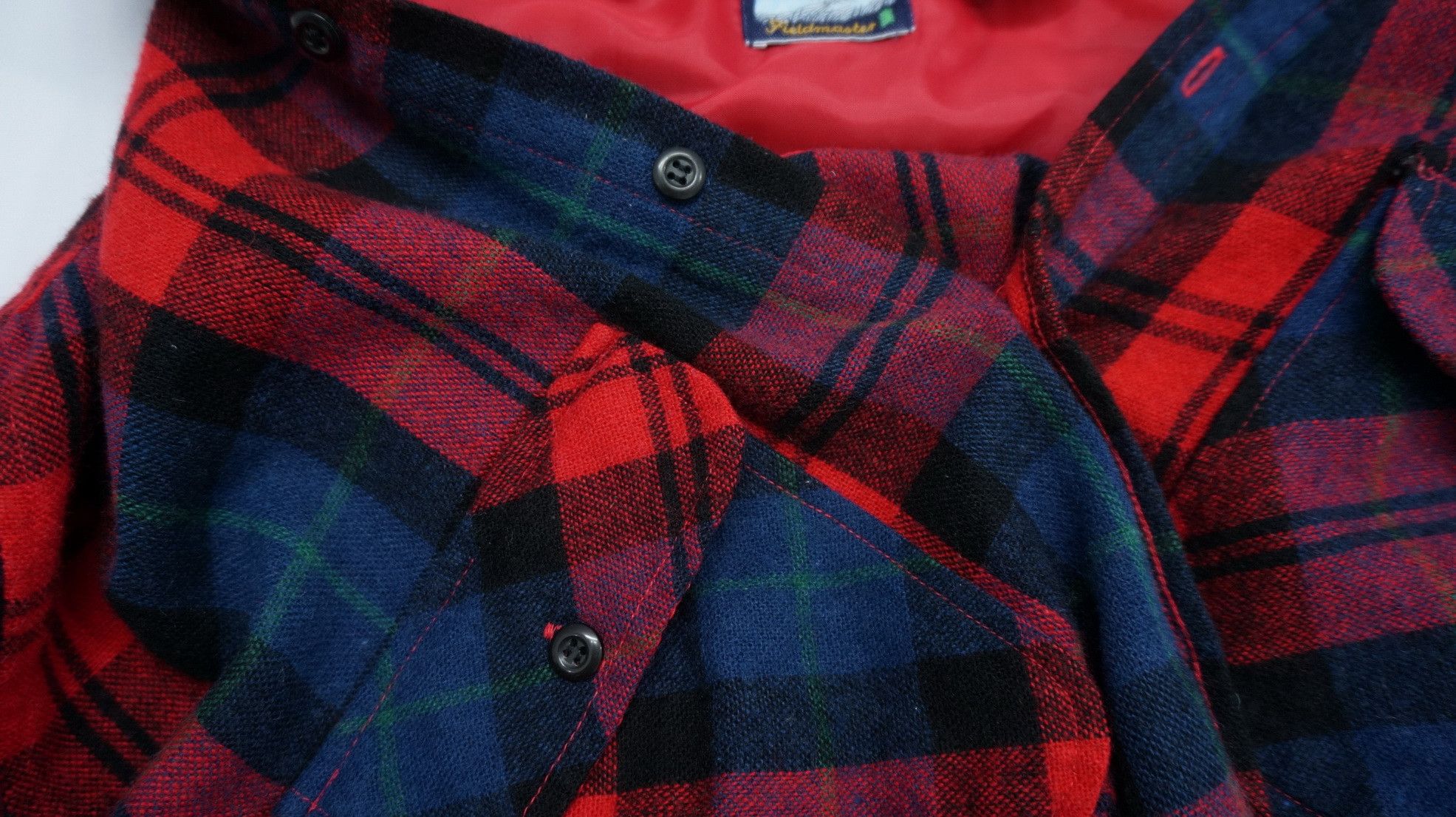 Flannel Vintage FIELDMASTER Tartan Plaid Wool Acrylic Flannel Size US XL / EU 56 / 4 - 12 Thumbnail