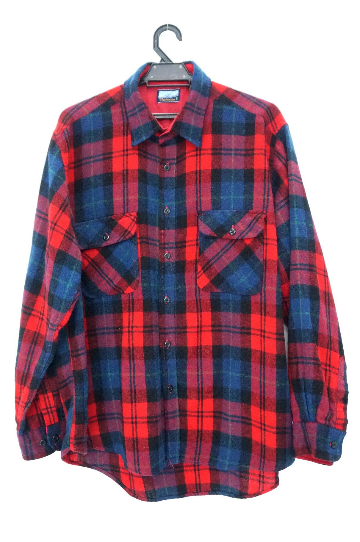 Flannel Vintage FIELDMASTER Tartan Plaid Wool Acrylic Flannel Size US XL / EU 56 / 4 - 1 Thumbnail