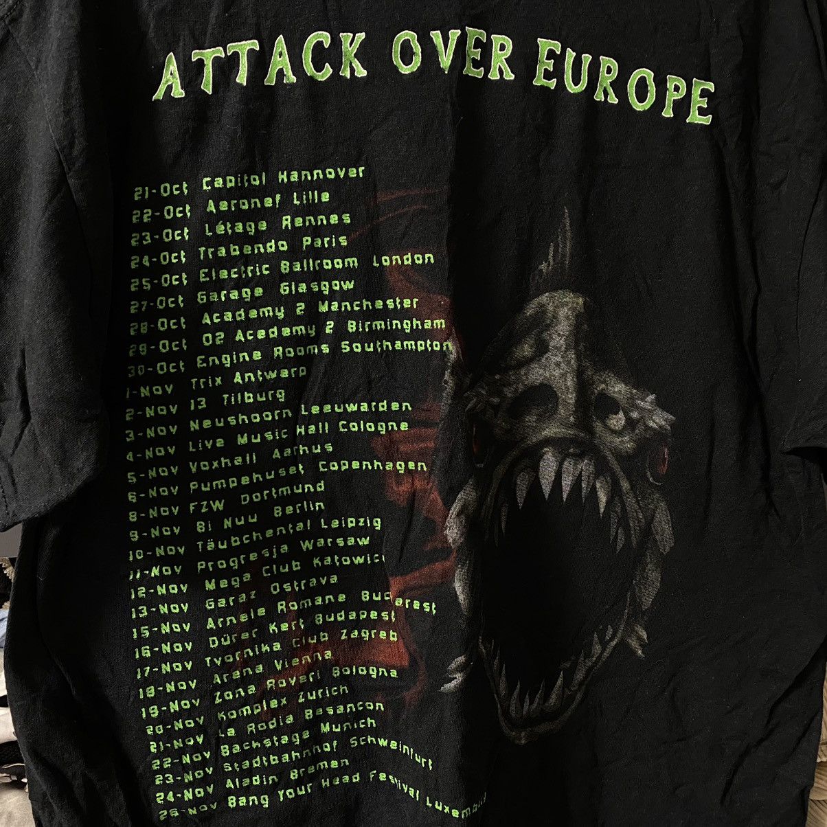 Band Tees VINTAGE EXODUS PIRANHA ATTACK OVER EUROPE TOUR T SHIRT Size US L / EU 52-54 / 3 - 4 Thumbnail