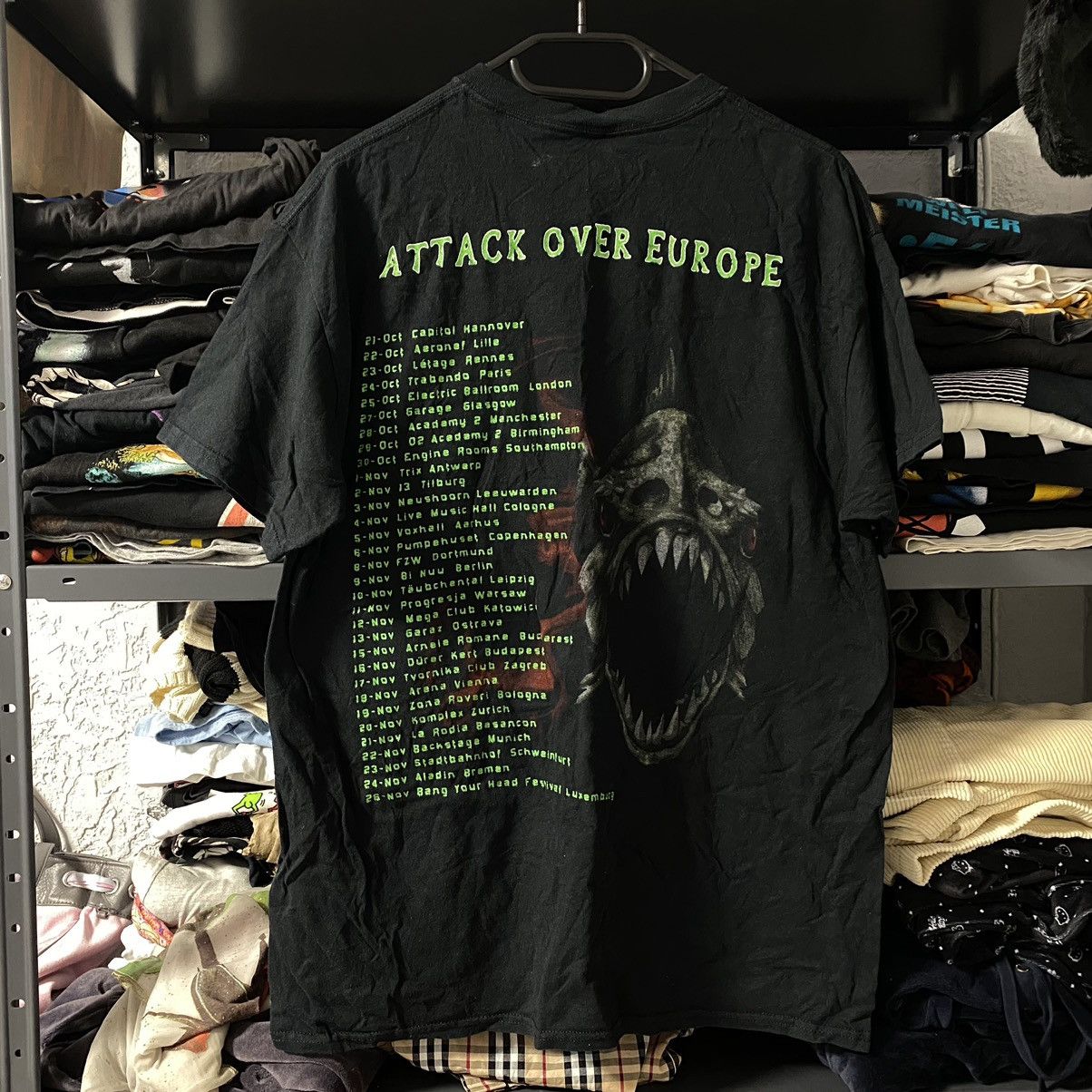Band Tees VINTAGE EXODUS PIRANHA ATTACK OVER EUROPE TOUR T SHIRT Size US L / EU 52-54 / 3 - 2 Thumbnail