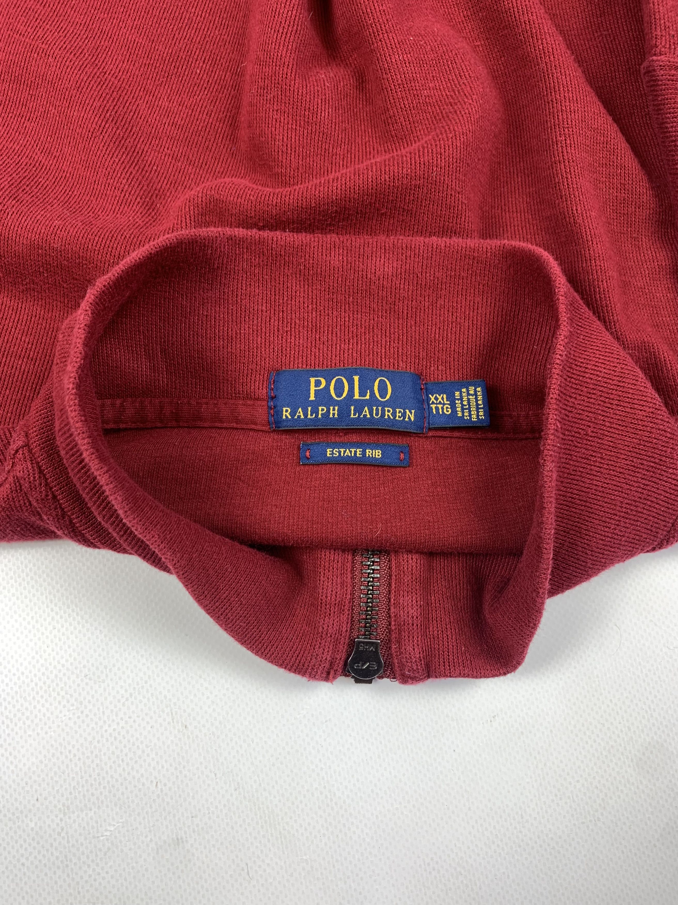 Polo Ralph Lauren Polo by Ralph Lauren 1/4 zip sweater pullover burgundy Size US XXL / EU 58 / 5 - 5 Thumbnail
