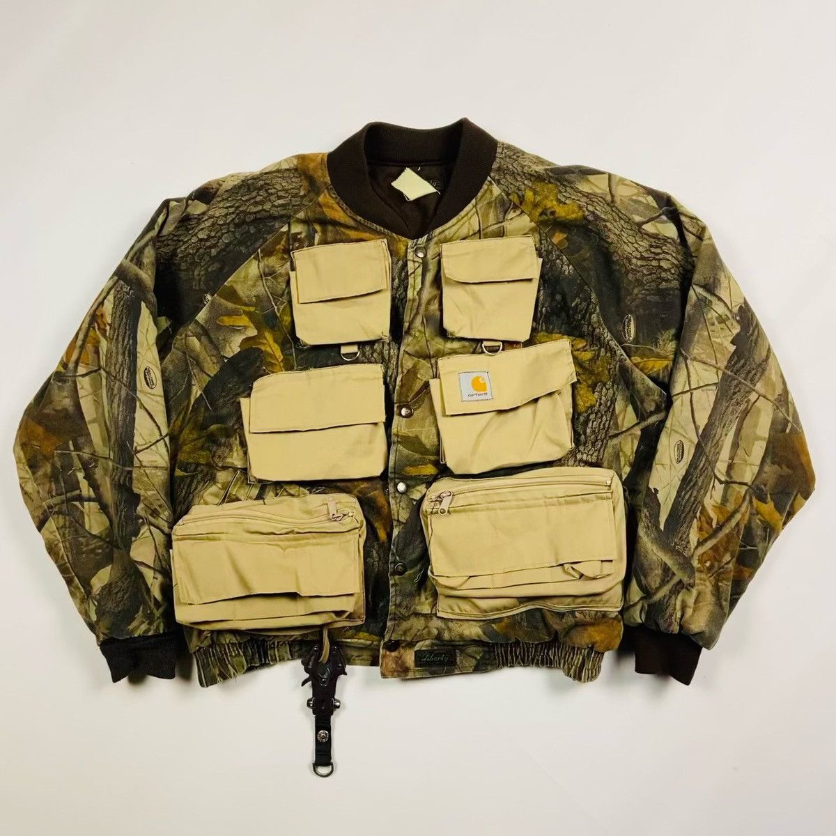 Carhartt CARHARTT MULTIPOCKET 1990s CAMO CUSTOM RARE HANDMADE JACKET Size US XL / EU 56 / 4 - 1 Thumbnail