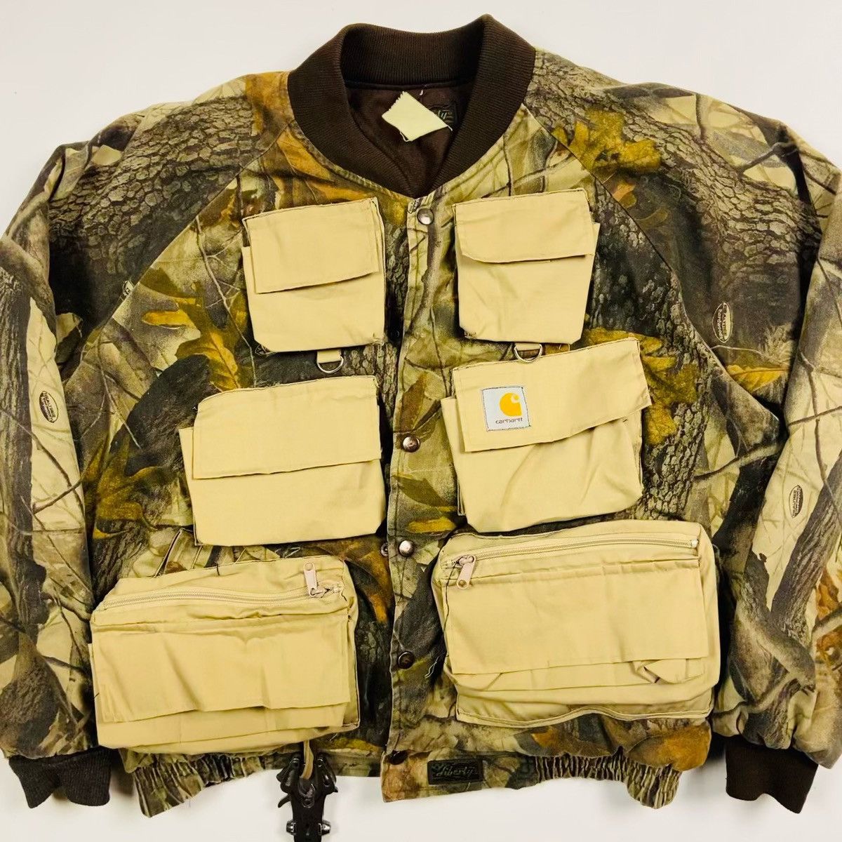Carhartt CARHARTT MULTIPOCKET 1990s CAMO CUSTOM RARE HANDMADE JACKET Size US XL / EU 56 / 4 - 2 Thumbnail