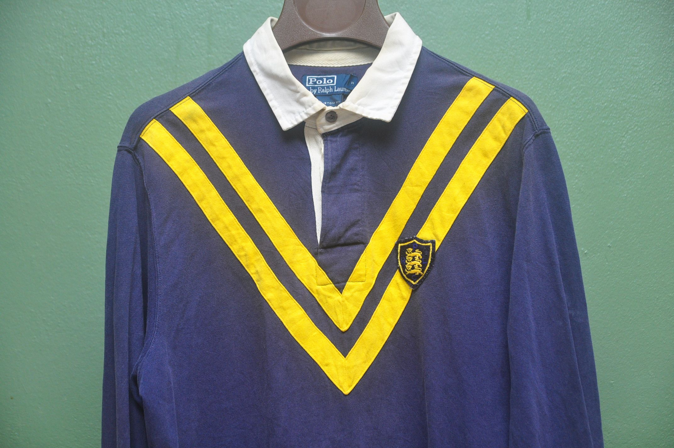 Designer × Japanese Brand × Polo Ralph Lauren Vintage Polo Ralph Lauren 90s Stadium Long Sleeve Shirt Size US XL / EU 56 / 4 - 2 Thumbnail