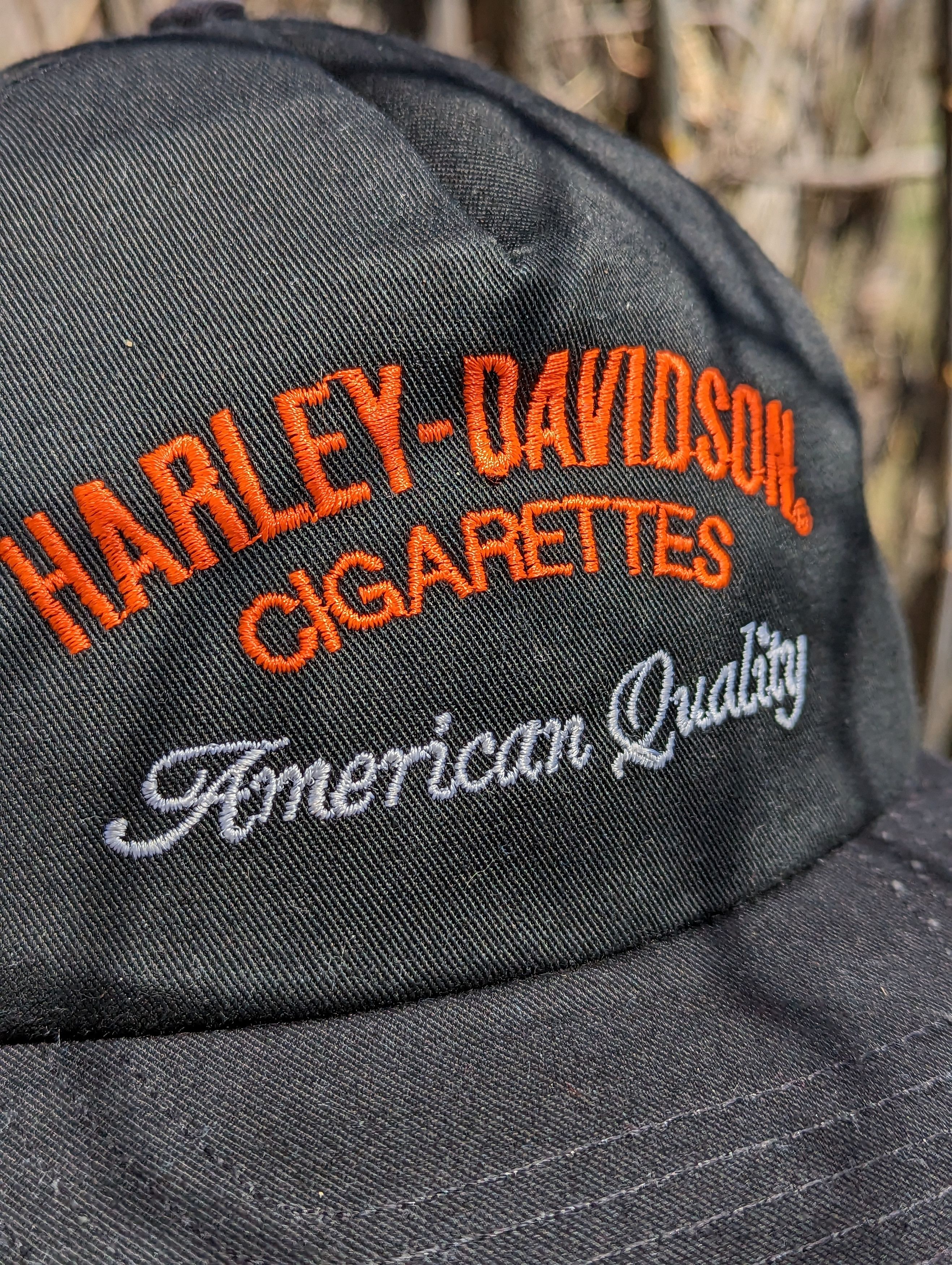 Vintage Harley Davidson Cigarettes Cap U.S.A