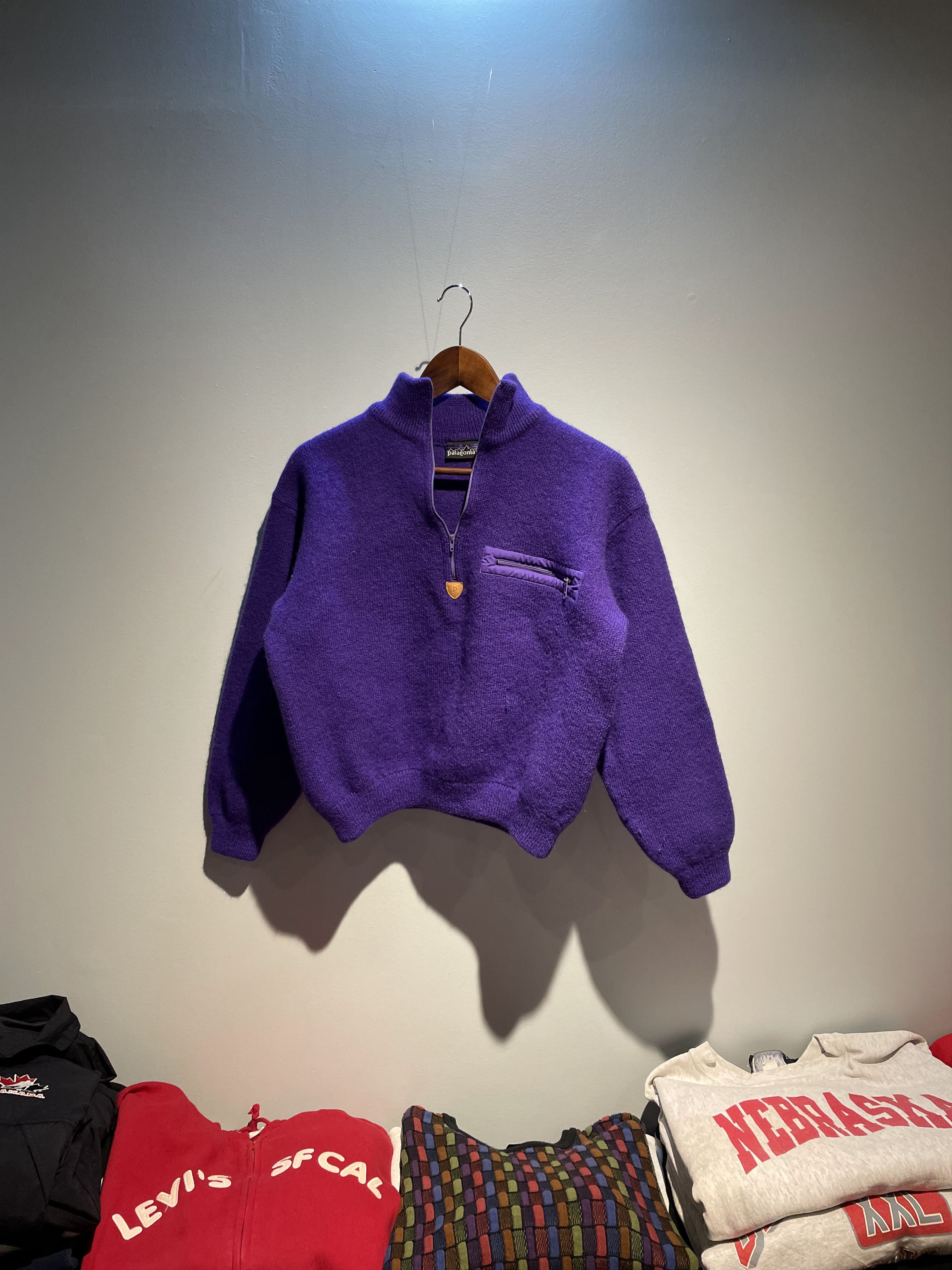 Vintage Patagonia Wool Bomber Sweater - Womens Medium