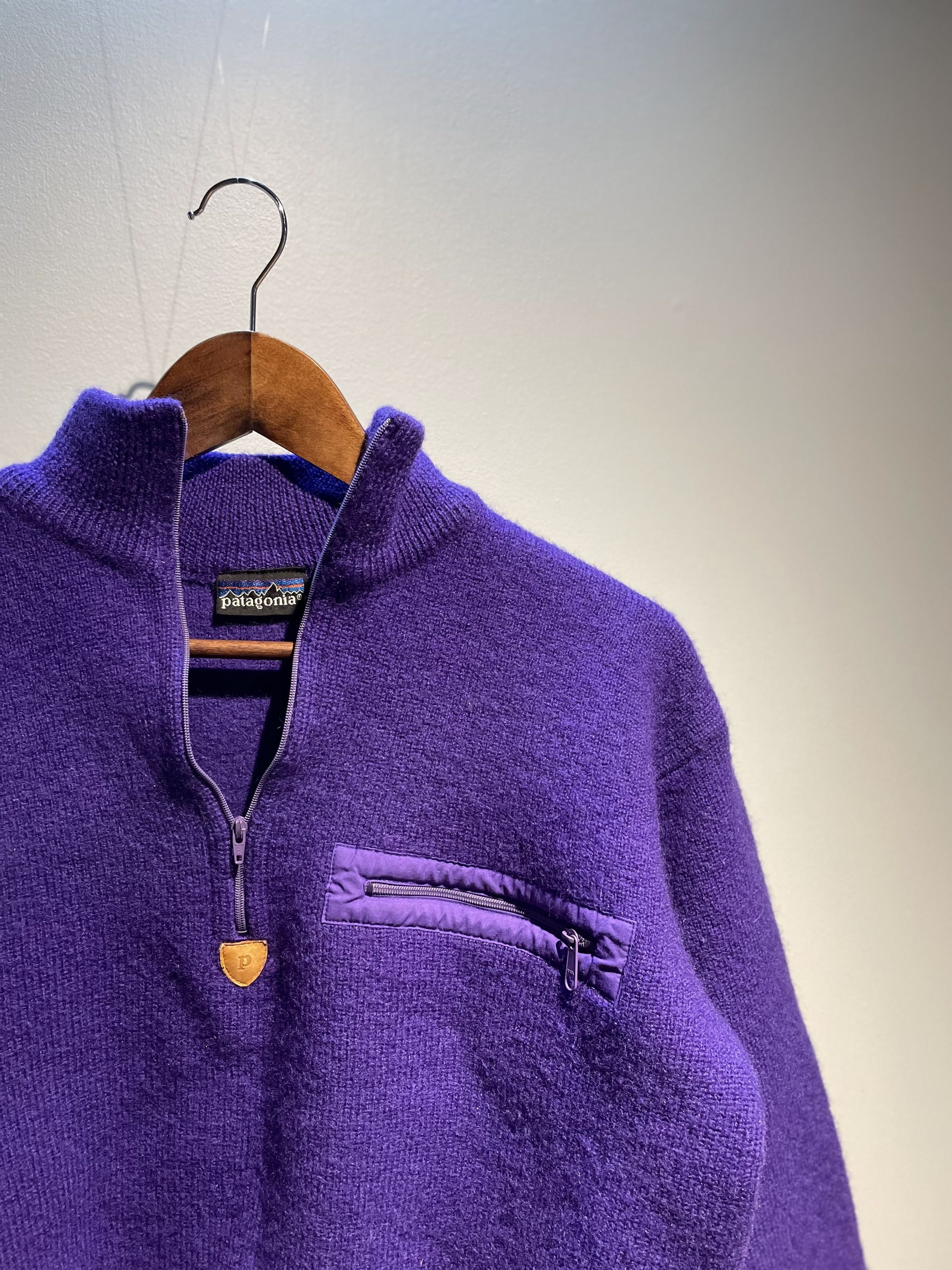 Vintage Patagonia Wool Bomber Sweater - Womens Medium