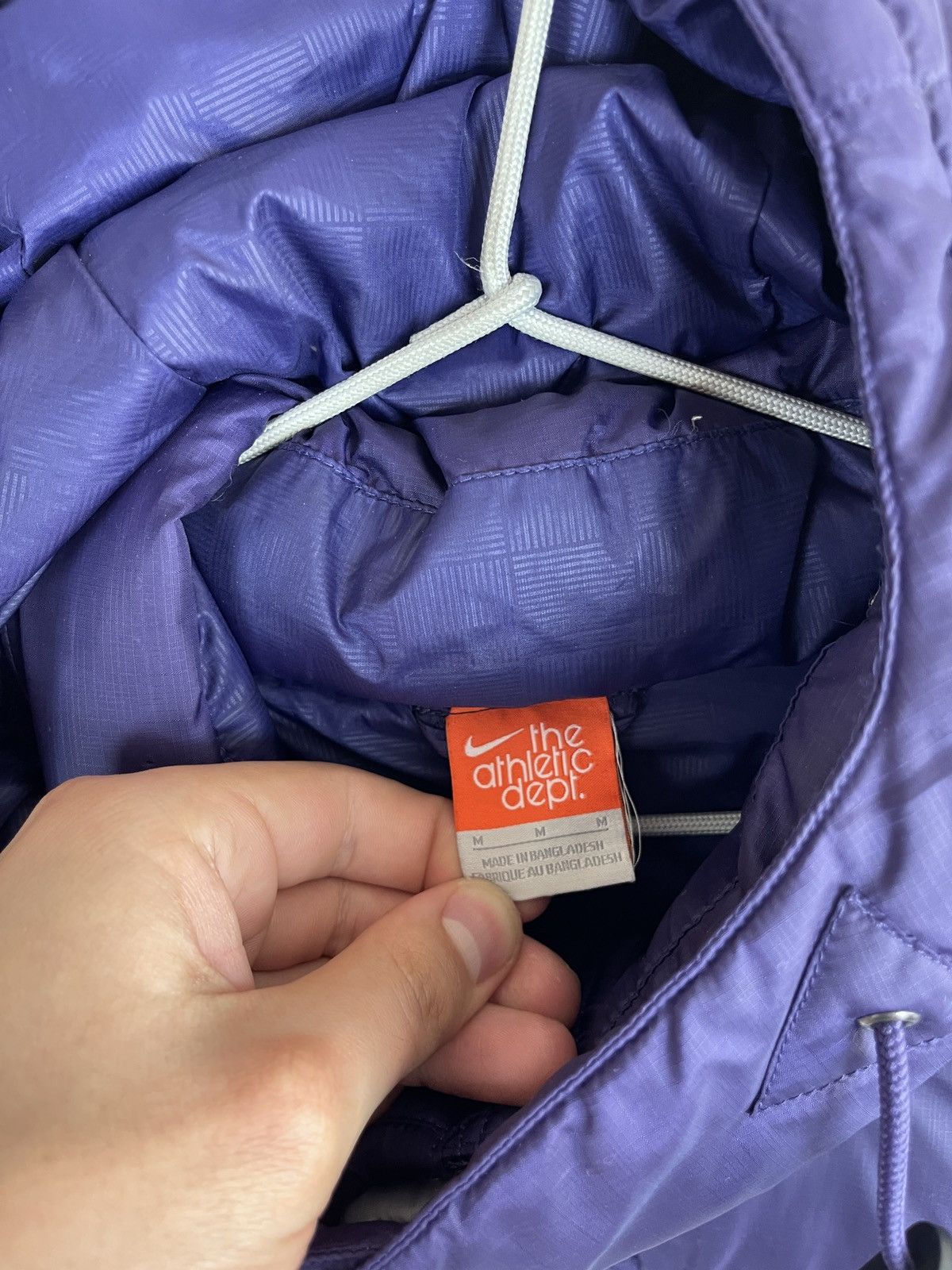 Nike Nike 550 down jacket athletic dept. purpl grey puffer quilt Size US M / EU 48-50 / 2 - 10 Thumbnail