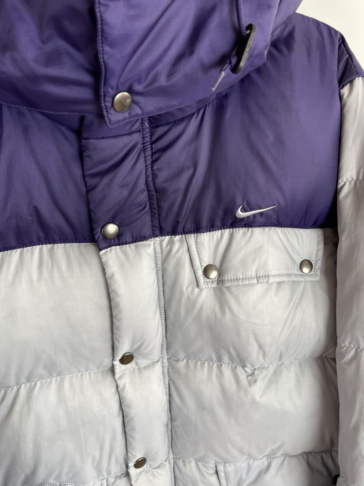 Nike Nike 550 down jacket athletic dept. purpl grey puffer quilt Size US M / EU 48-50 / 2 - 8 Thumbnail