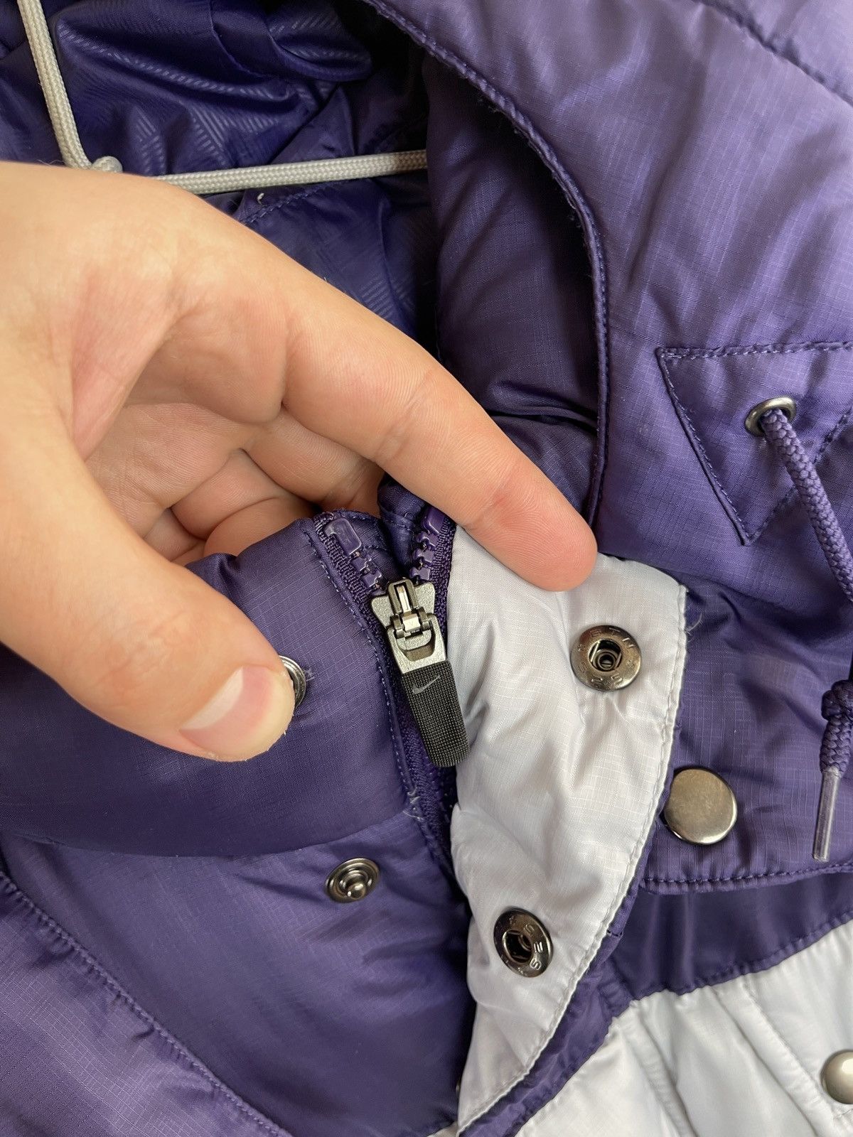 Nike Nike 550 down jacket athletic dept. purpl grey puffer quilt Size US M / EU 48-50 / 2 - 15 Thumbnail