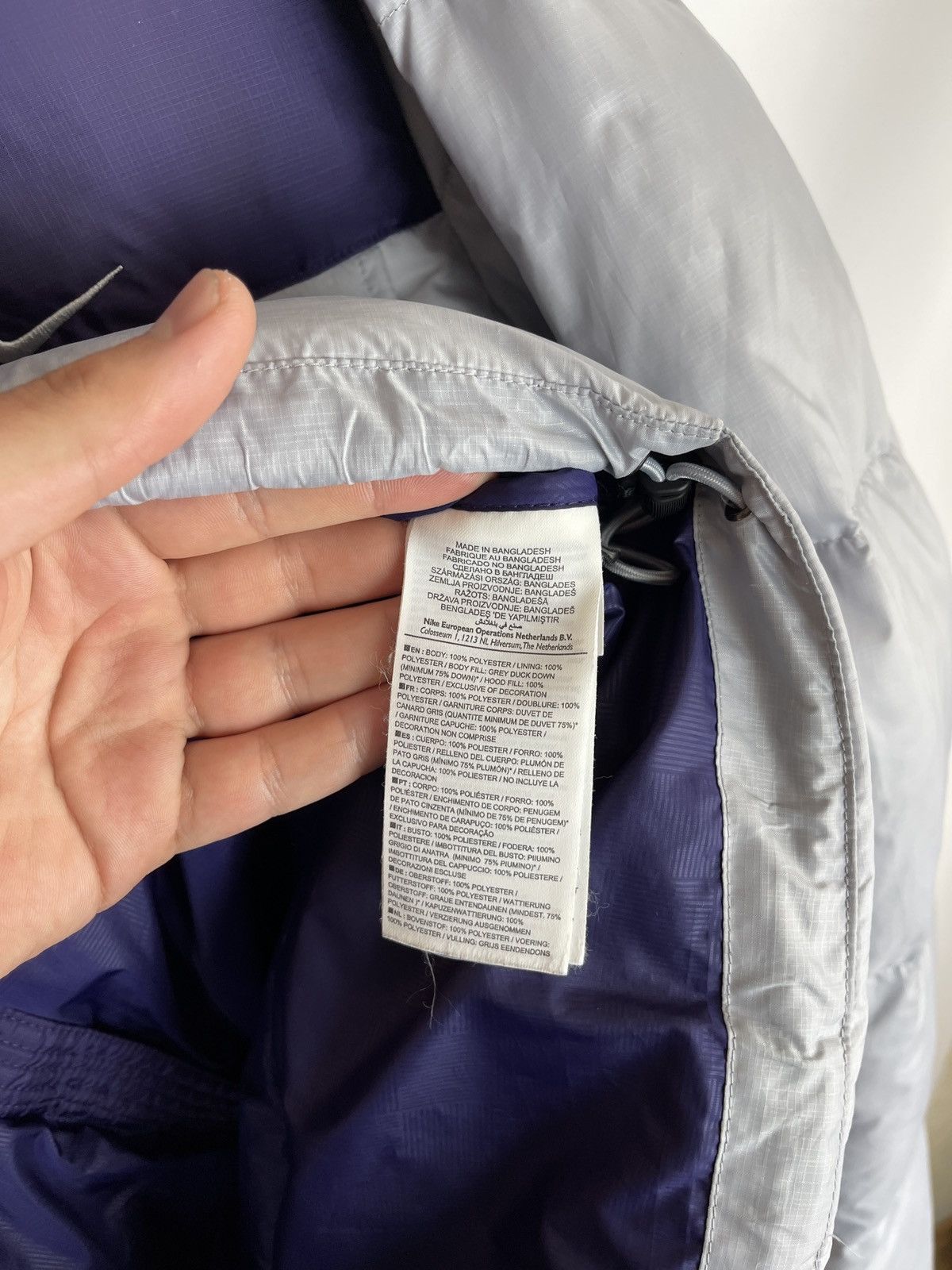 Nike Nike 550 down jacket athletic dept. purpl grey puffer quilt Size US M / EU 48-50 / 2 - 11 Thumbnail