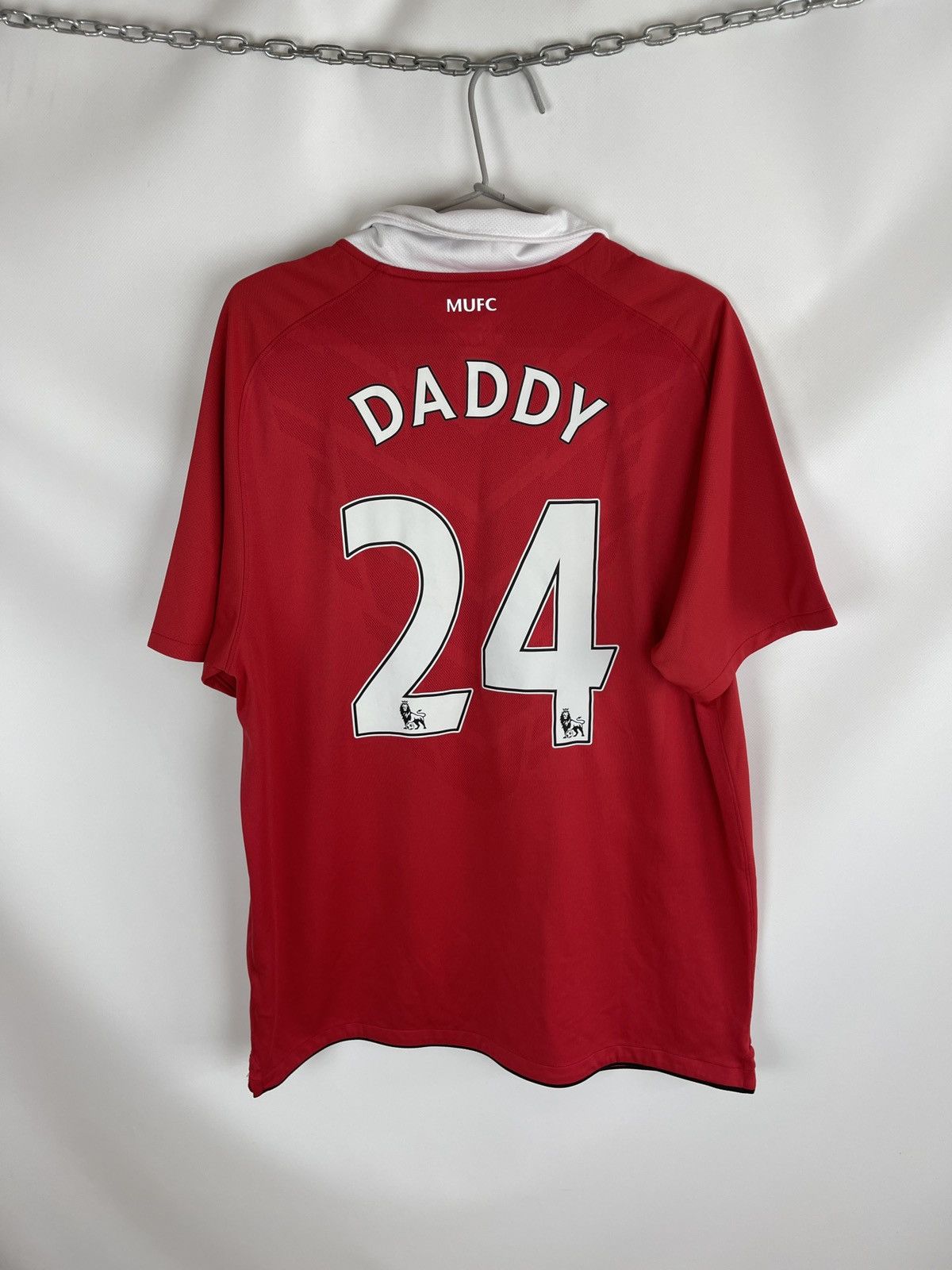 Nike Nike Manchester United 2009 10 home soccer jersey #24 Daddy Size US L / EU 52-54 / 3 - 2 Thumbnail
