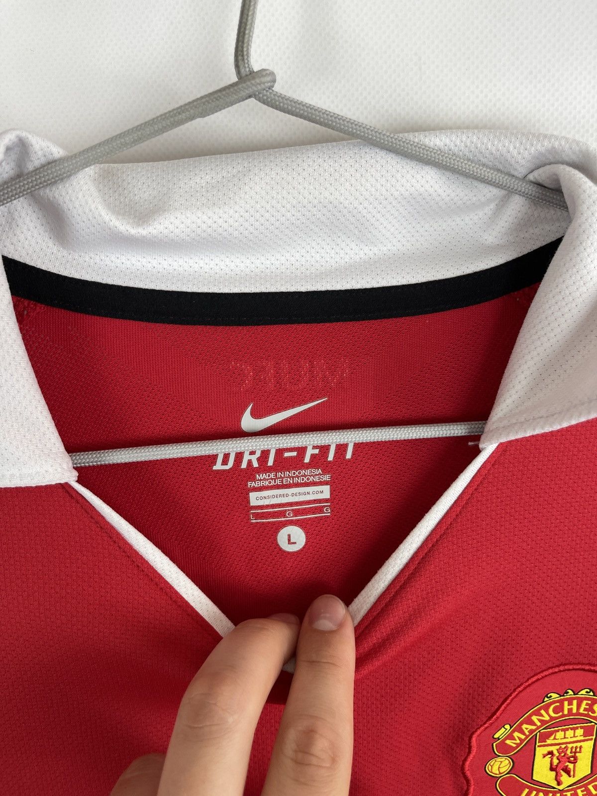 Nike Nike Manchester United 2009 10 home soccer jersey #24 Daddy Size US L / EU 52-54 / 3 - 8 Thumbnail