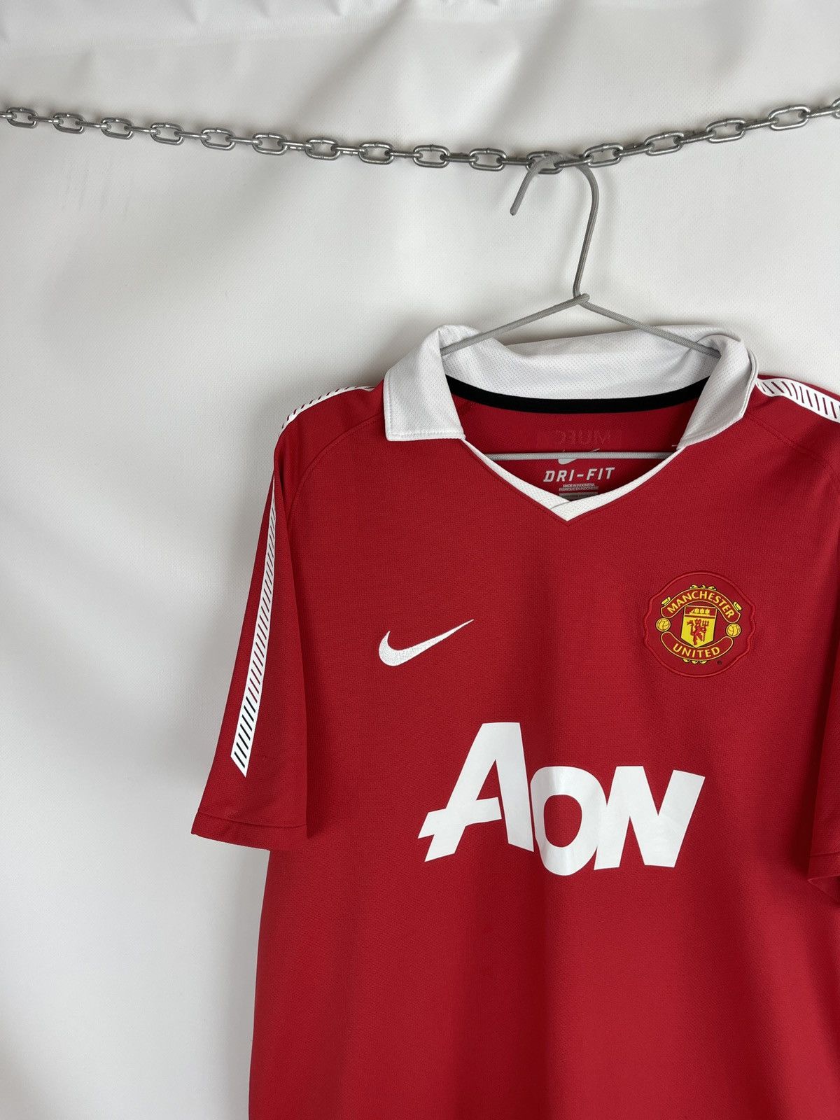 Nike Nike Manchester United 2009 10 home soccer jersey #24 Daddy Size US L / EU 52-54 / 3 - 3 Thumbnail