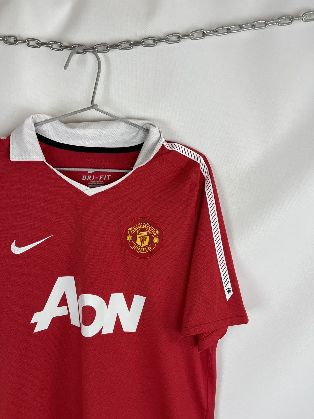 Nike Nike Manchester United 2009 10 home soccer jersey #24 Daddy Size US L / EU 52-54 / 3 - 4 Thumbnail