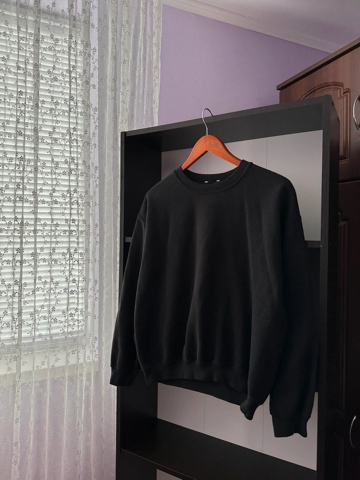 Vintage Japanese Washed Oversized Black Sweatshirt