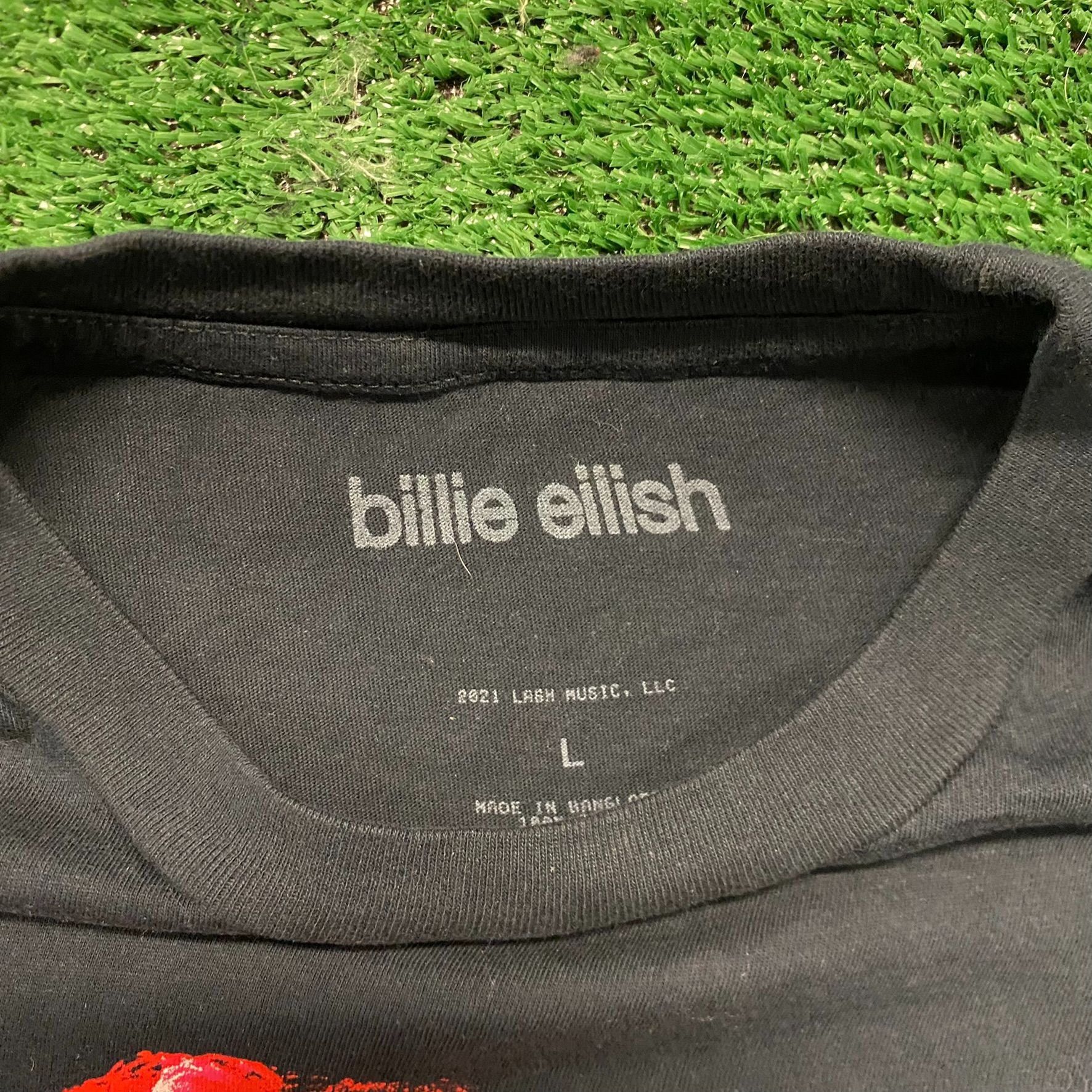 Band Tees Billie Eilish Vintage Pop Music Skater Band T-Shirt Size US L / EU 52-54 / 3 - 3 Thumbnail