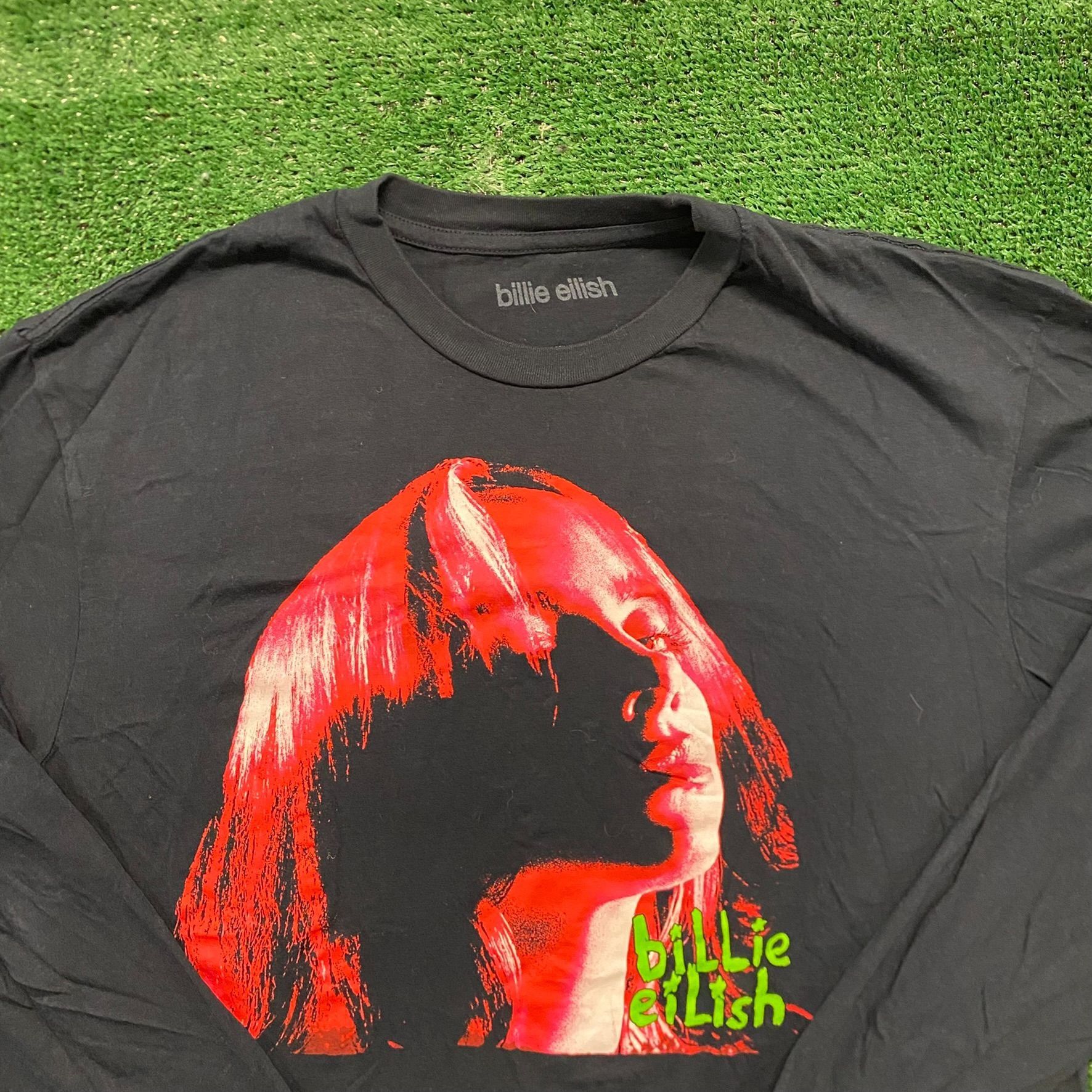 Band Tees Billie Eilish Vintage Pop Music Skater Band T-Shirt Size US L / EU 52-54 / 3 - 2 Thumbnail
