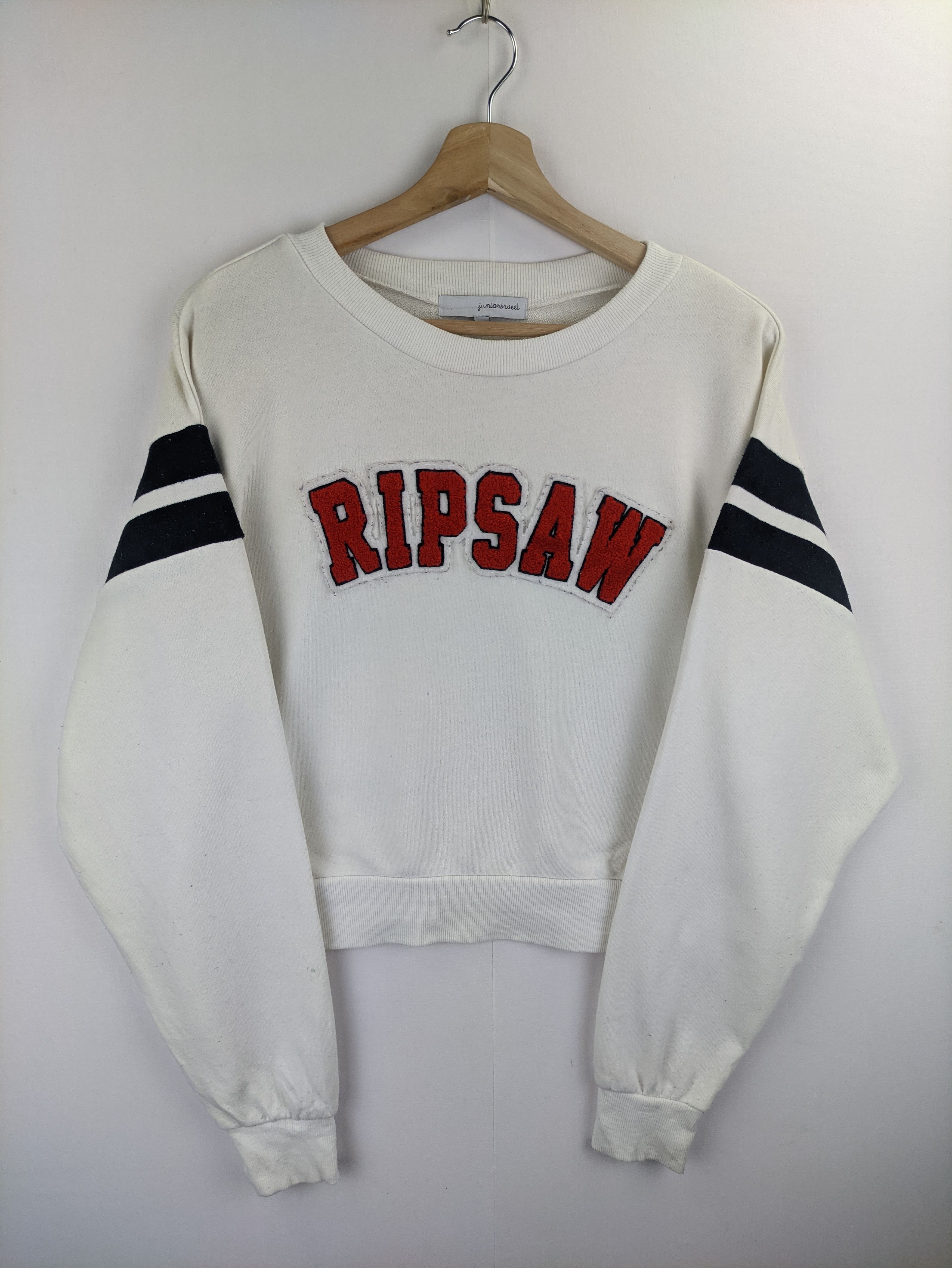 Japanese Brand Steals🔥Sweatshirt Cropped Ripsaw by Junior Street Size M / US 6-8 / IT 42-44 - 6 Thumbnail