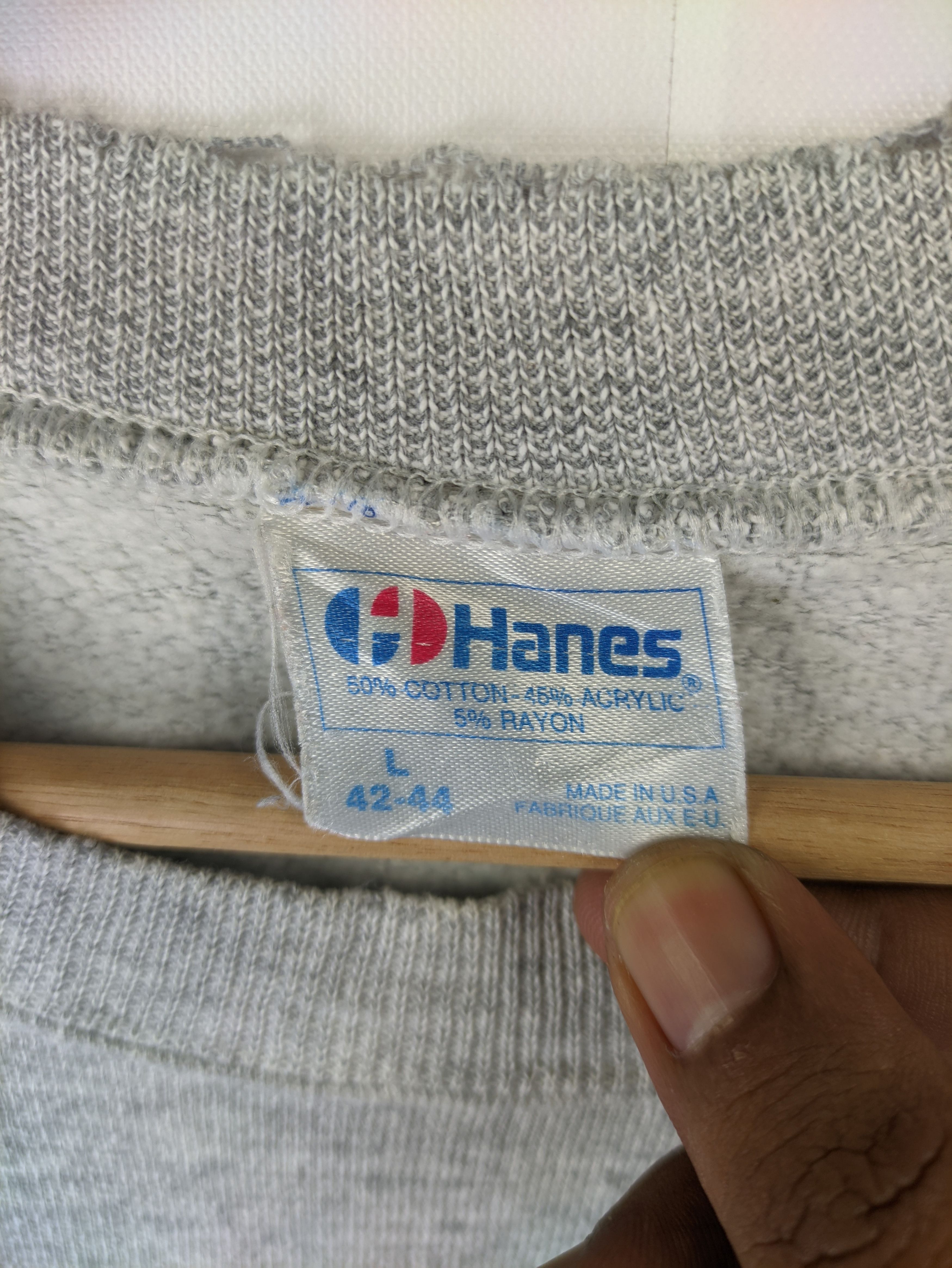 Stealsvintage Sweatshirt Yale By Hanes in Gray, Men's — image 3 of 6