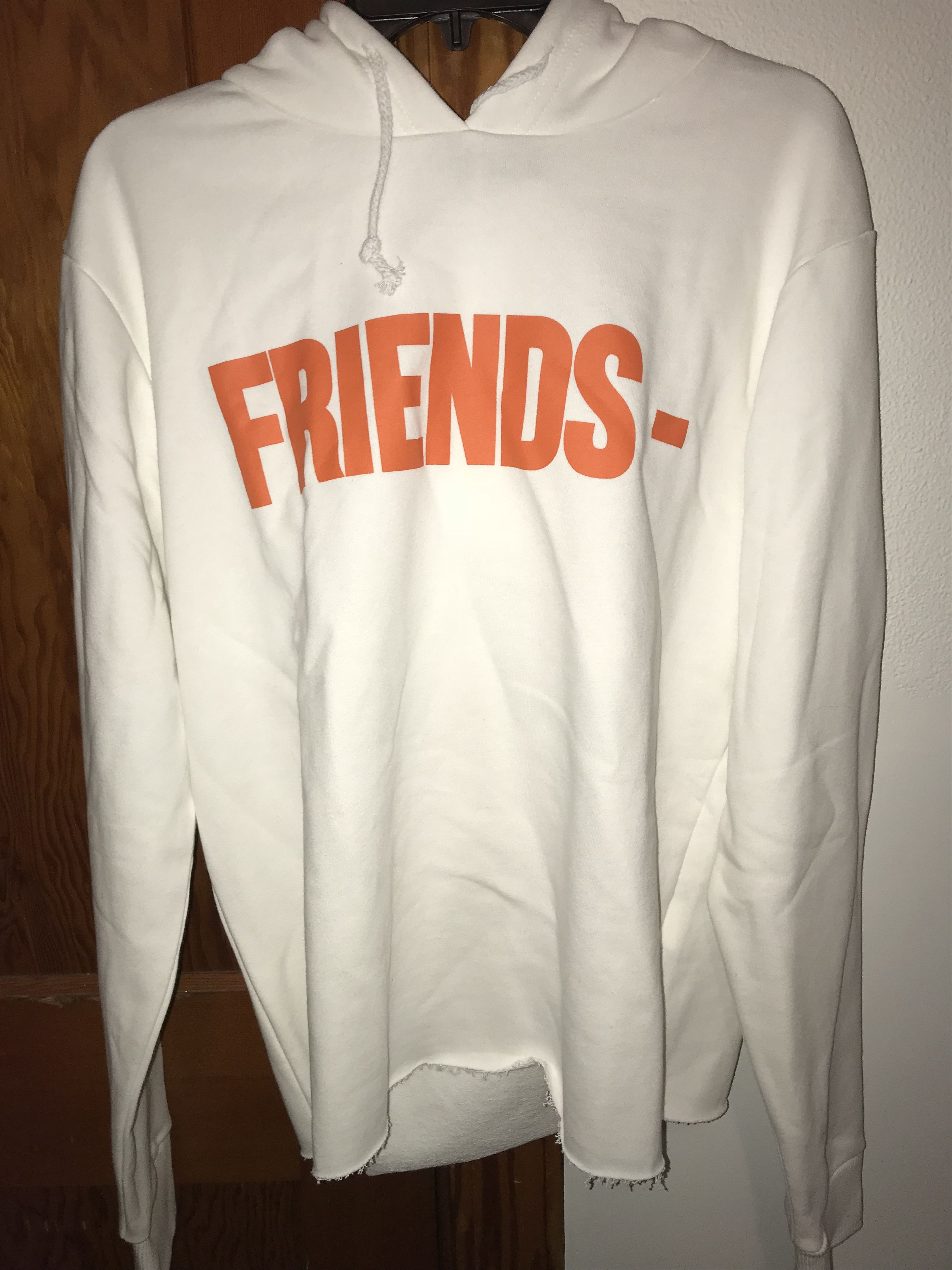 Vlone Vlone FRIENDS White Orange Hoodie Grailed