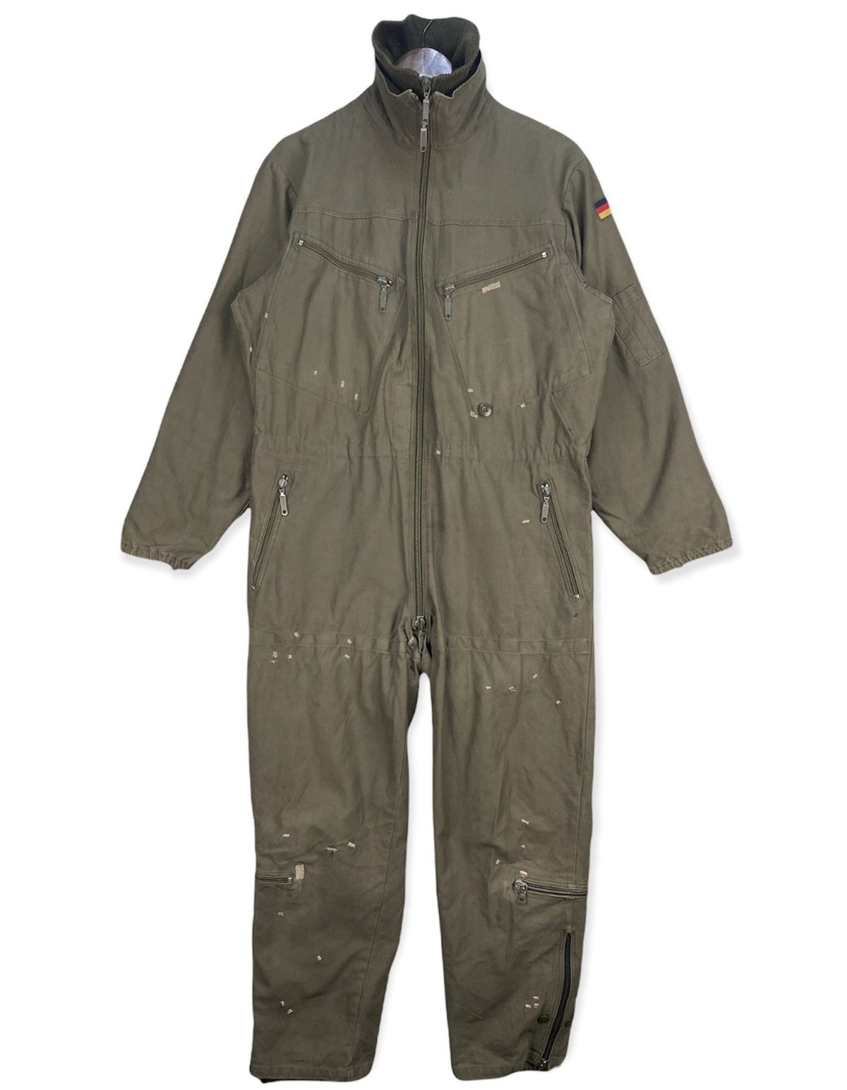 Vintage Vintage Coverall Parachute Marquardt & Schulz German Army Size US M / EU 48-50 / 2 - 1 Thumbnail