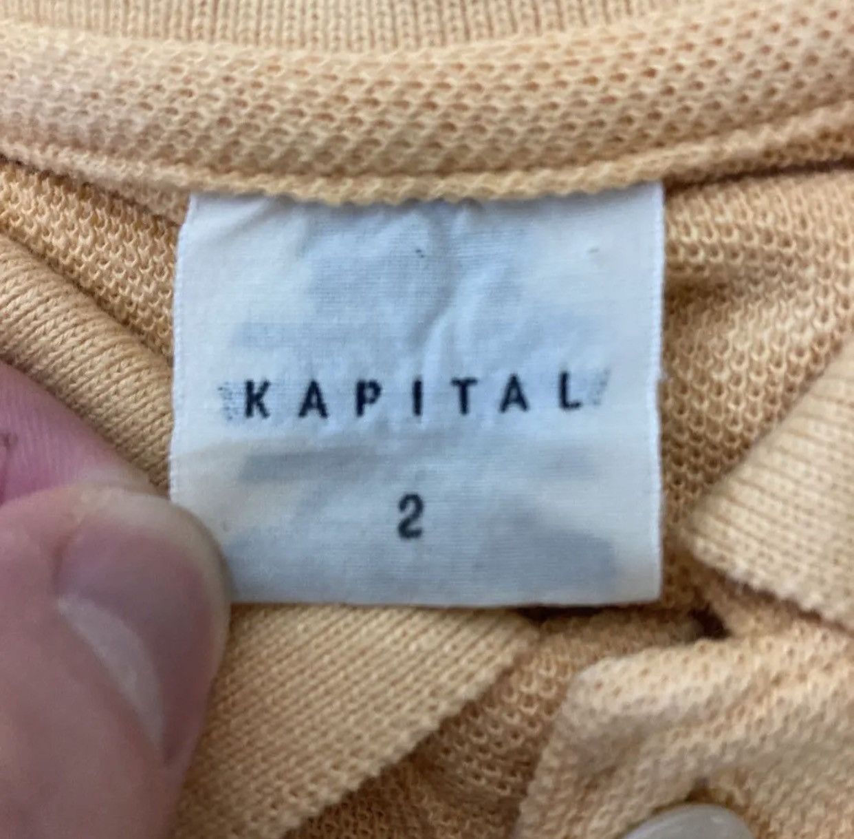 Kapital Kapital Native Wristband Embroidery Slub Cotton Polo Shirt Size US M / EU 48-50 / 2 - 4 Thumbnail