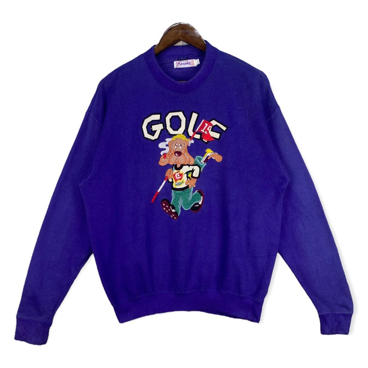 image of Vintage Pierre Auguste Renoir Art Sweatshirt in Purple, Men's (Size Large)
