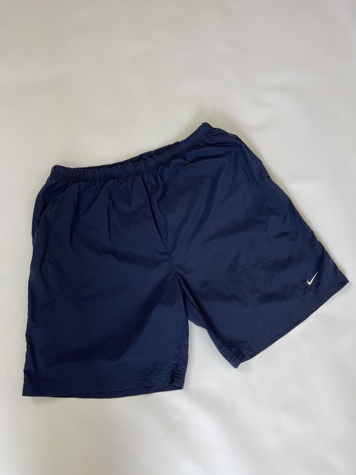 Nike Nike vintage y2k blue nylon shorts swoosh logo Size US 36 / EU 52 - 3 Thumbnail