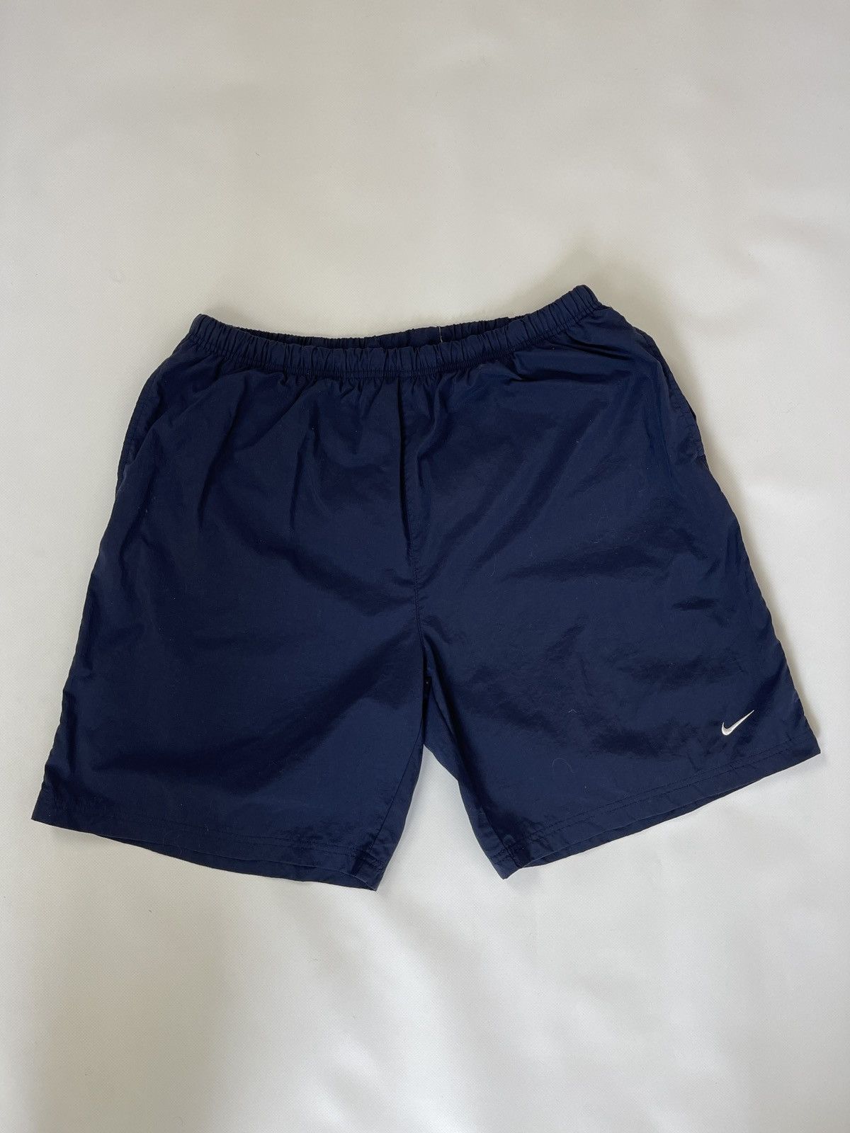 Nike Nike vintage y2k blue nylon shorts swoosh logo Size US 36 / EU 52 - 7 Thumbnail