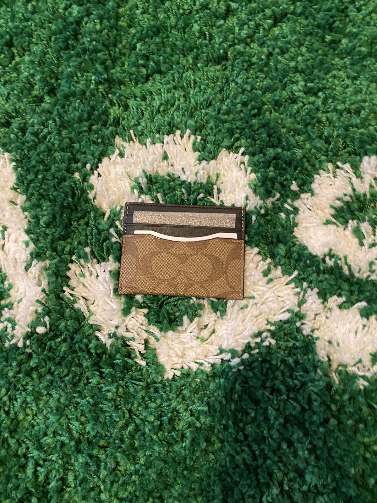 Coach Logo ID Card Case Tan Size ONE SIZE - 1 Thumbnail