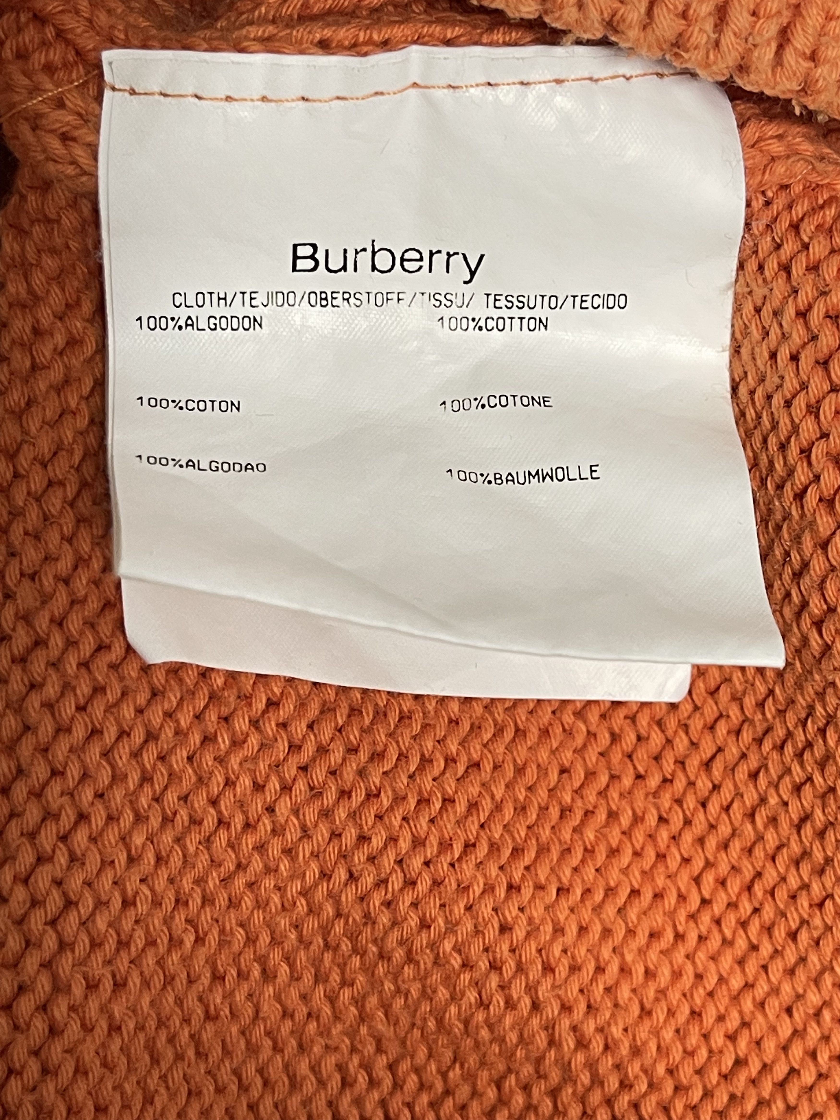 Burberry 🔥 heavy sweater cardigan full zip Burberry size xl cotton Size US XL / EU 56 / 4 - 3 Thumbnail